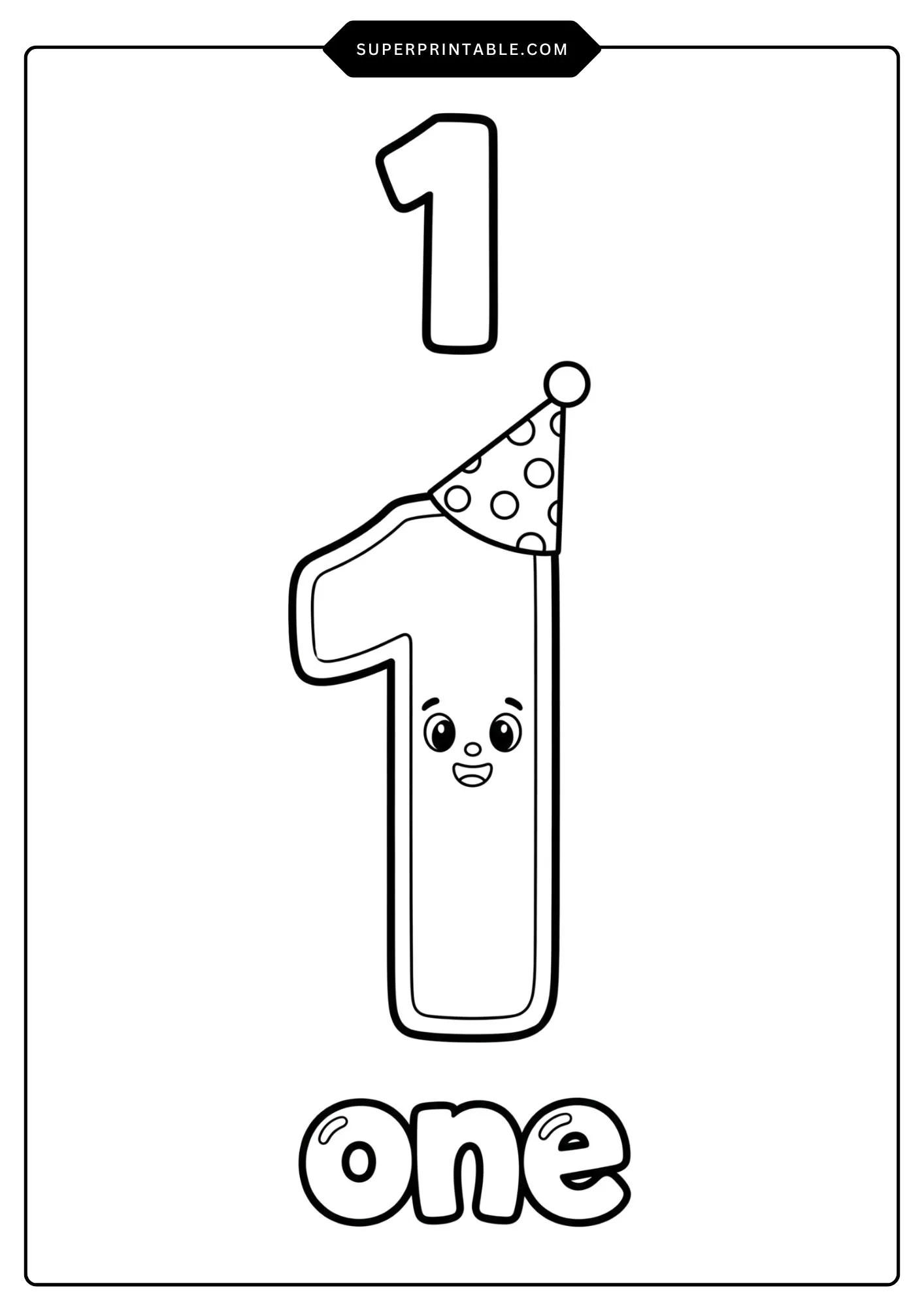 0–9 Numbers Coloring Pages 2