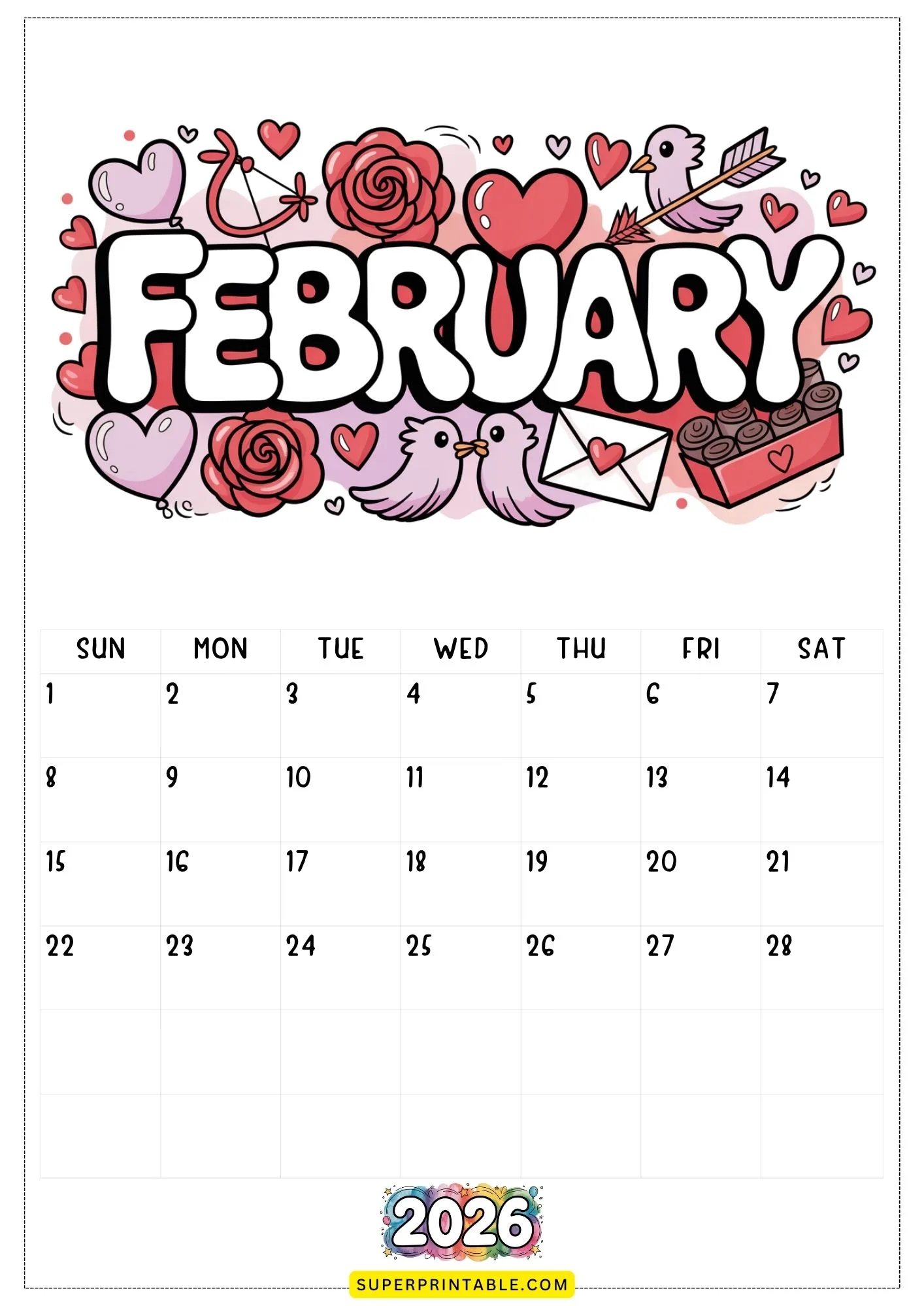 2026 Calendar Printable 2