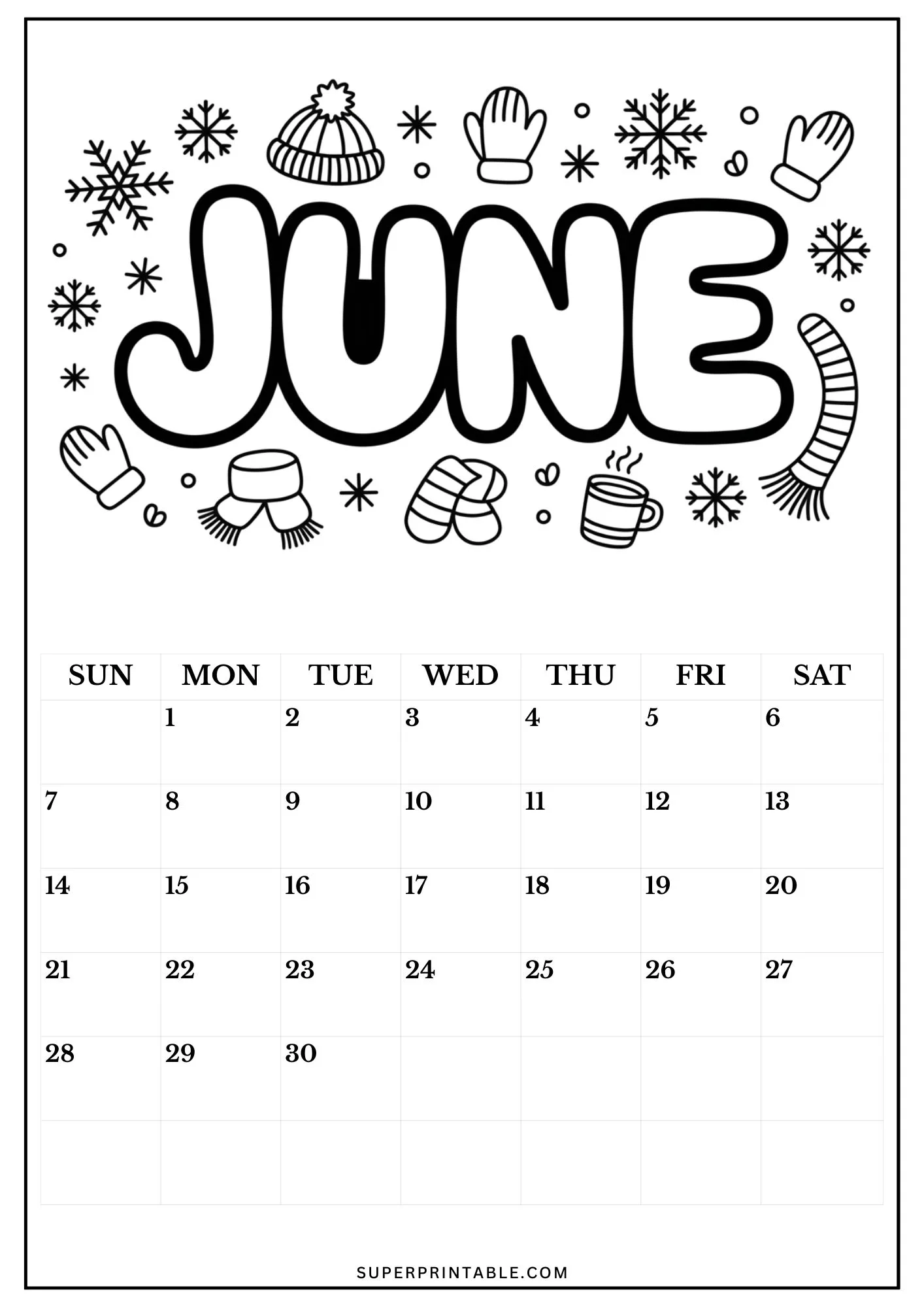 Australian 2026 Calendar Coloring Pages 6