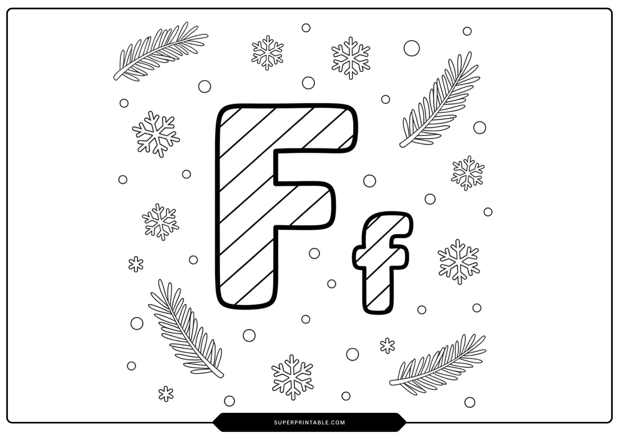 Candy Cane Alphabet Coloring Pages 6