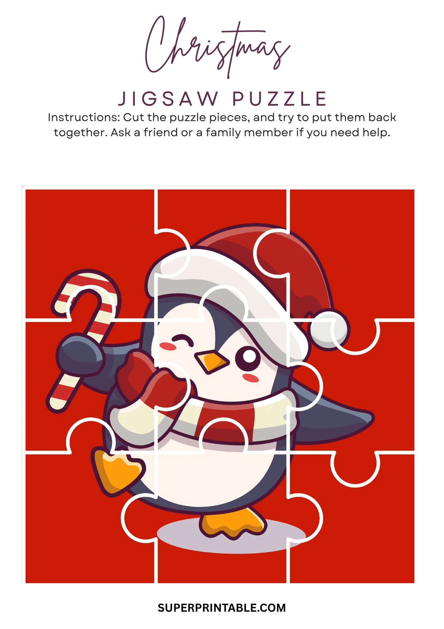 Christmas Jigsaw Puzzle Activity 4