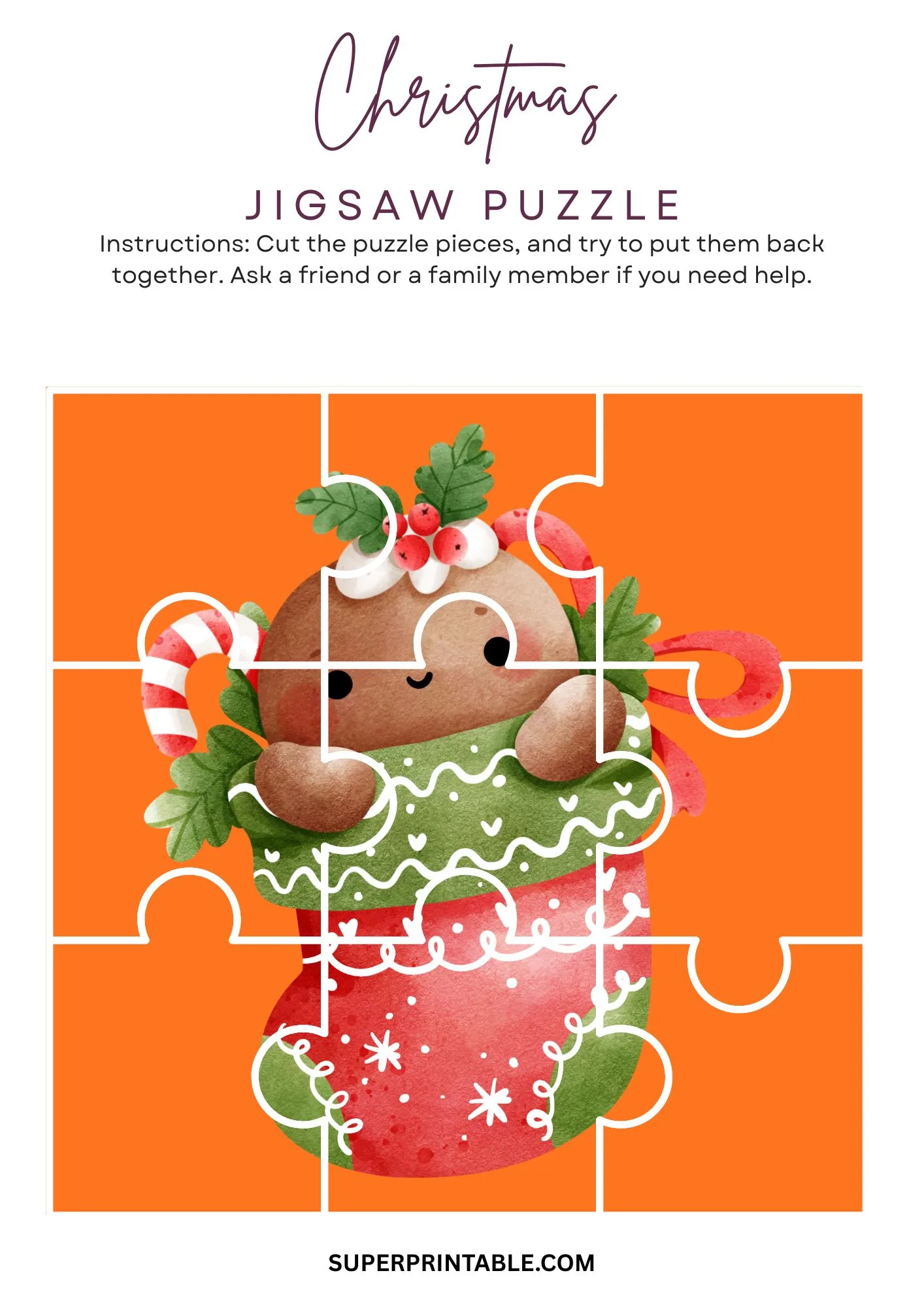 Christmas Jigsaw Puzzle Activity 5