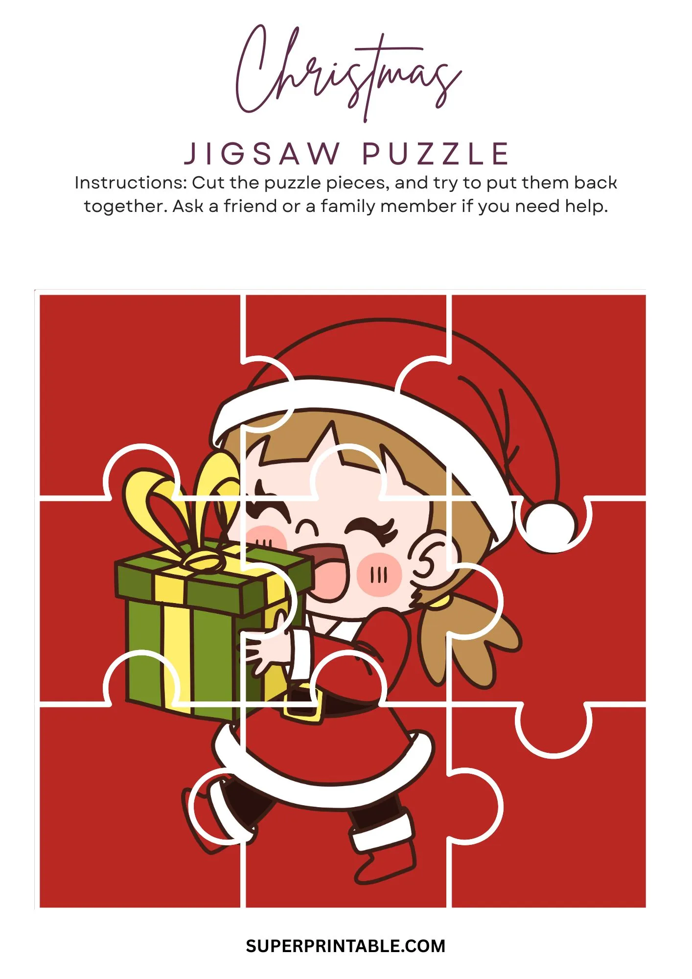 Christmas Jigsaw Puzzle Activity 6