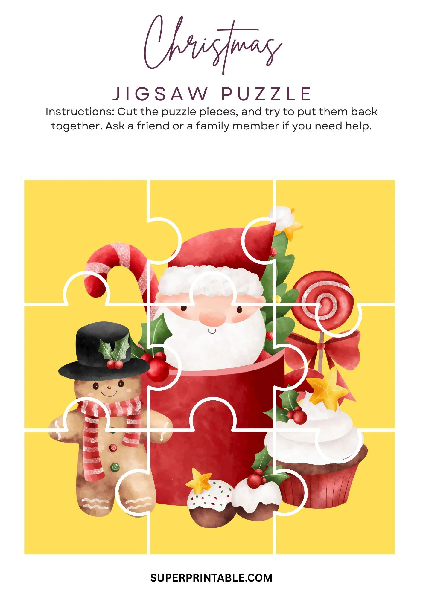 Christmas Jigsaw Puzzle Activity 7