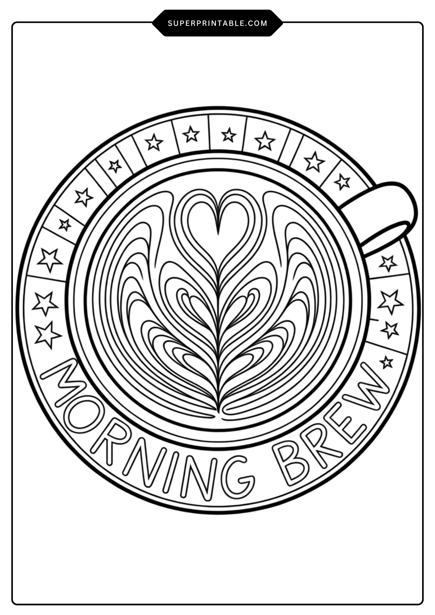 Coffee Mug Coloring Pages 2