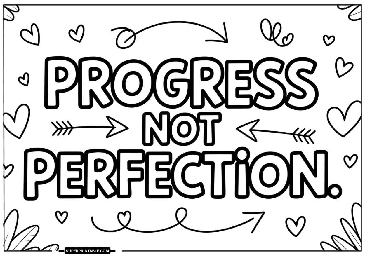 Colorful Words of Encouragement Coloring Pages 5
