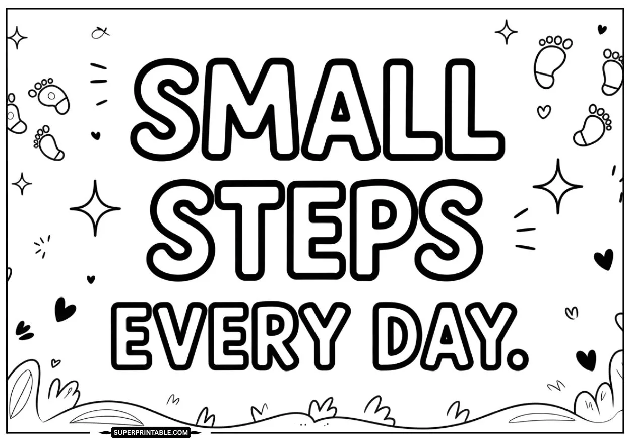 Colorful Words of Encouragement Coloring Pages 7