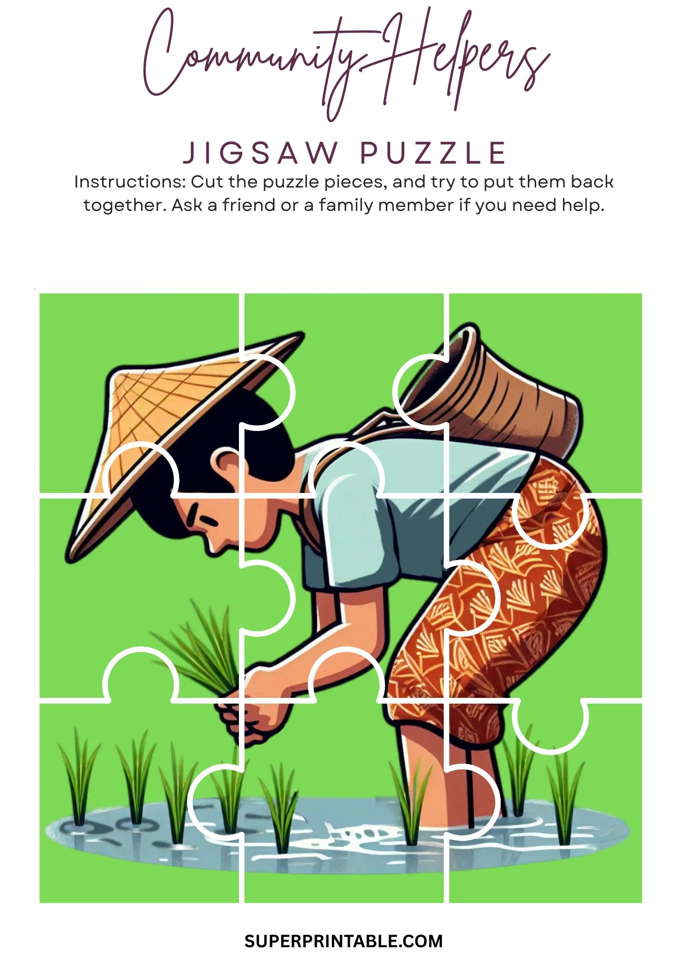 Community Helpers Jigsaw Puzzle Activity 4