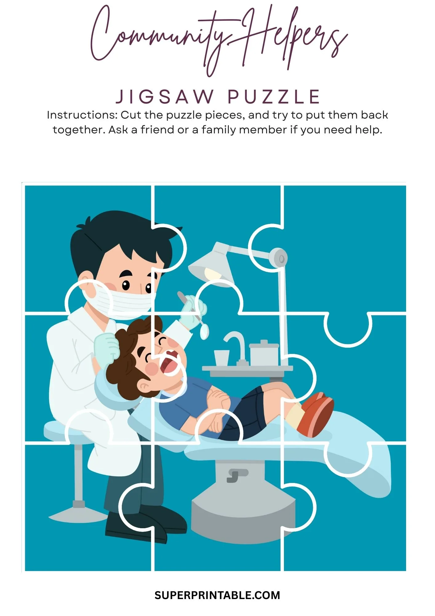 Community Helpers Jigsaw Puzzle Activity 6