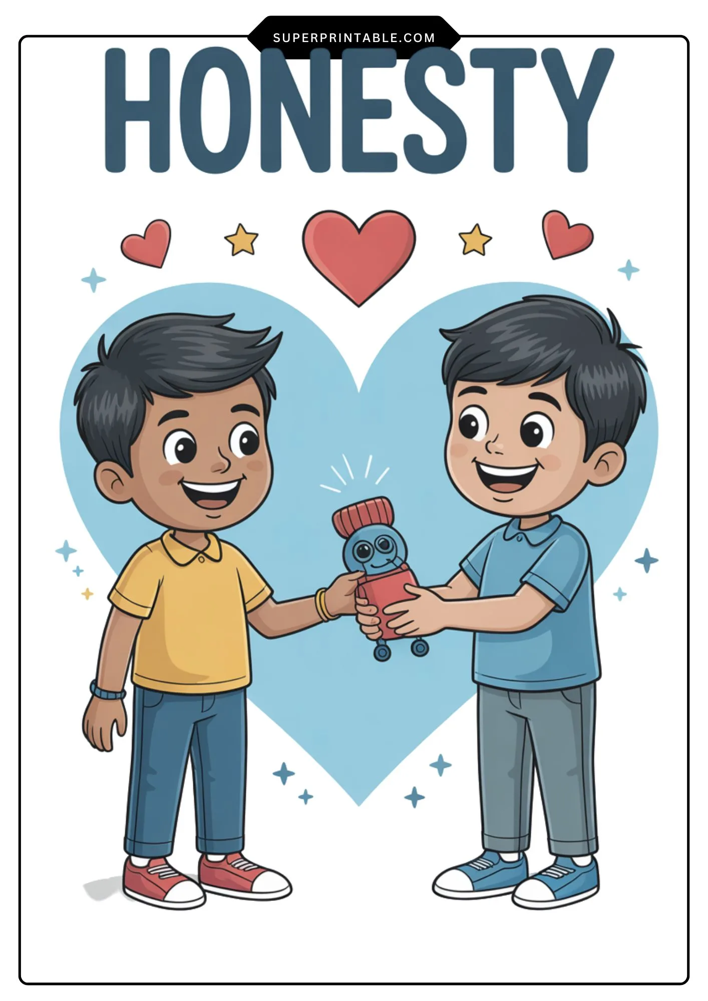 Community and Values Flash Cards for Kids 7
