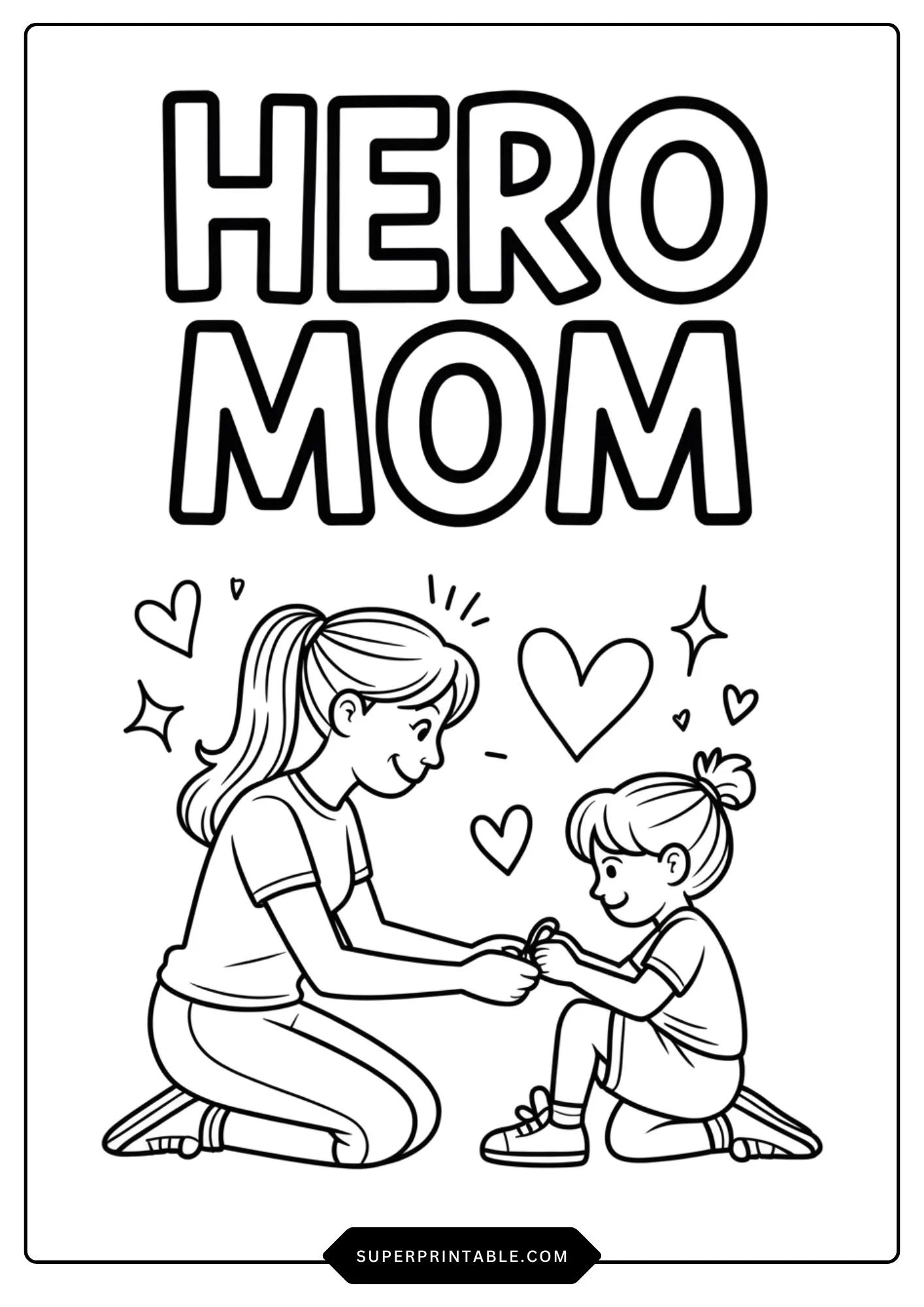 Coolest Mom Love Coloring Pages 1