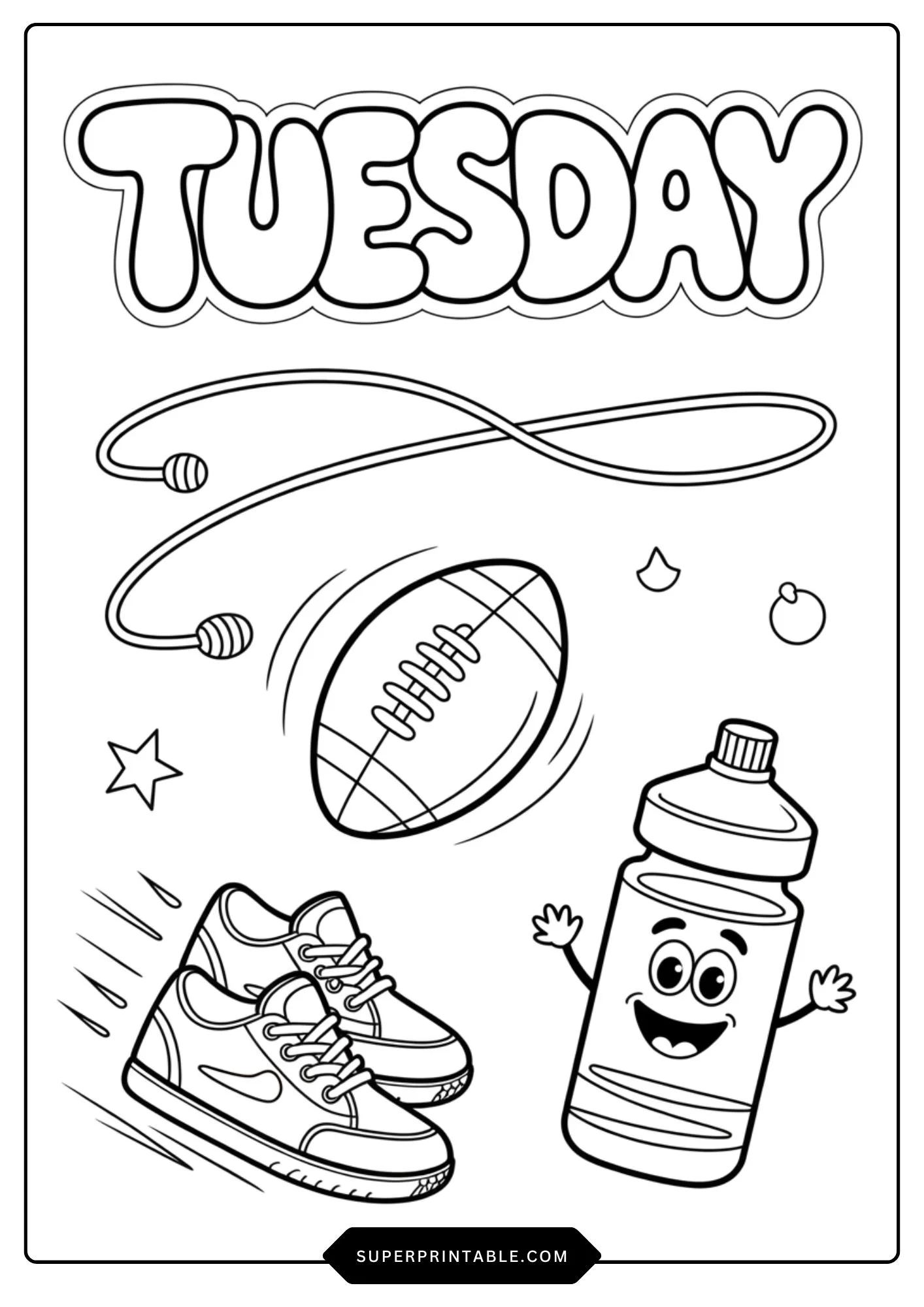 Days of the Week Coloring Pages 1