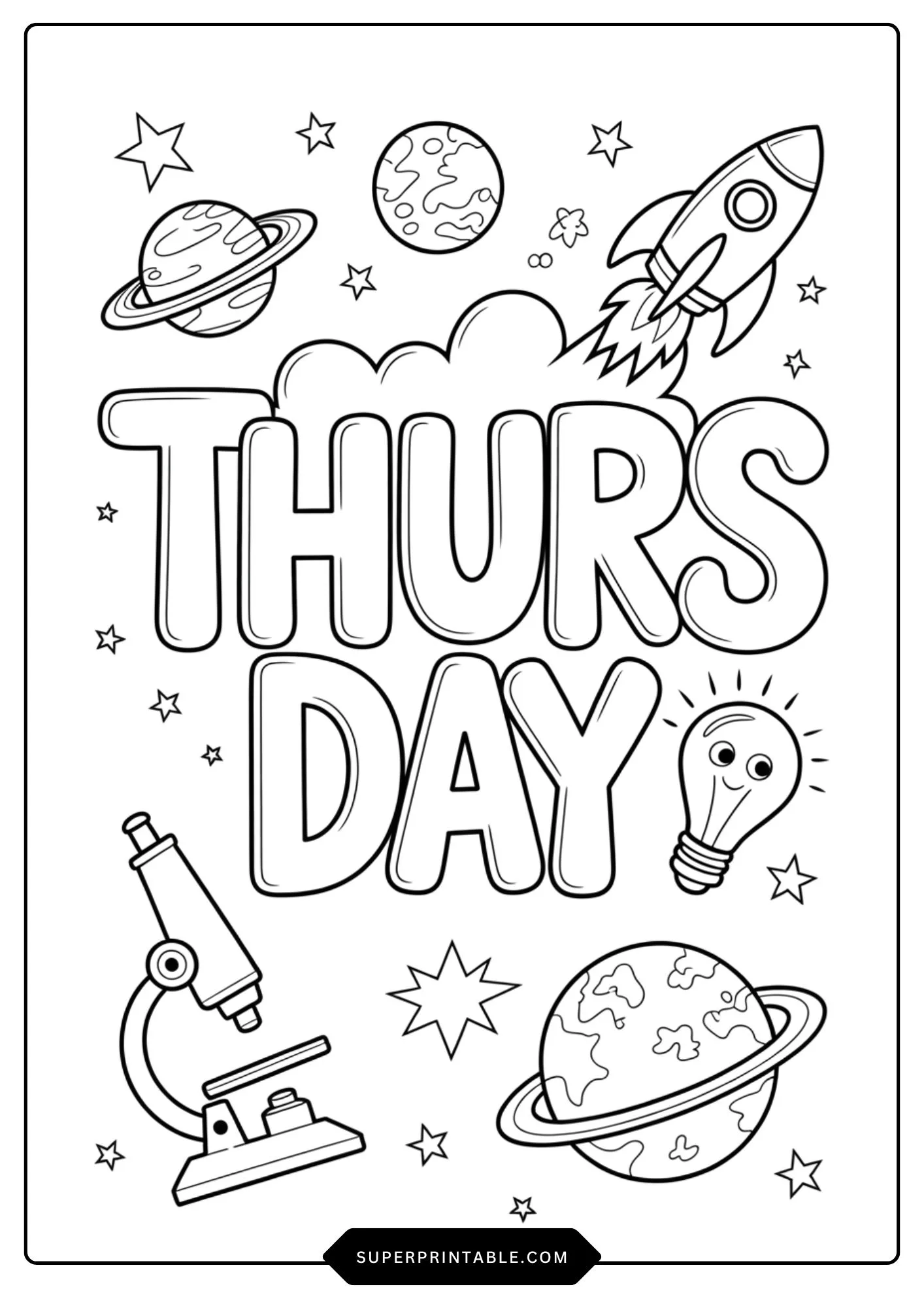 Days of the Week Coloring Pages 3