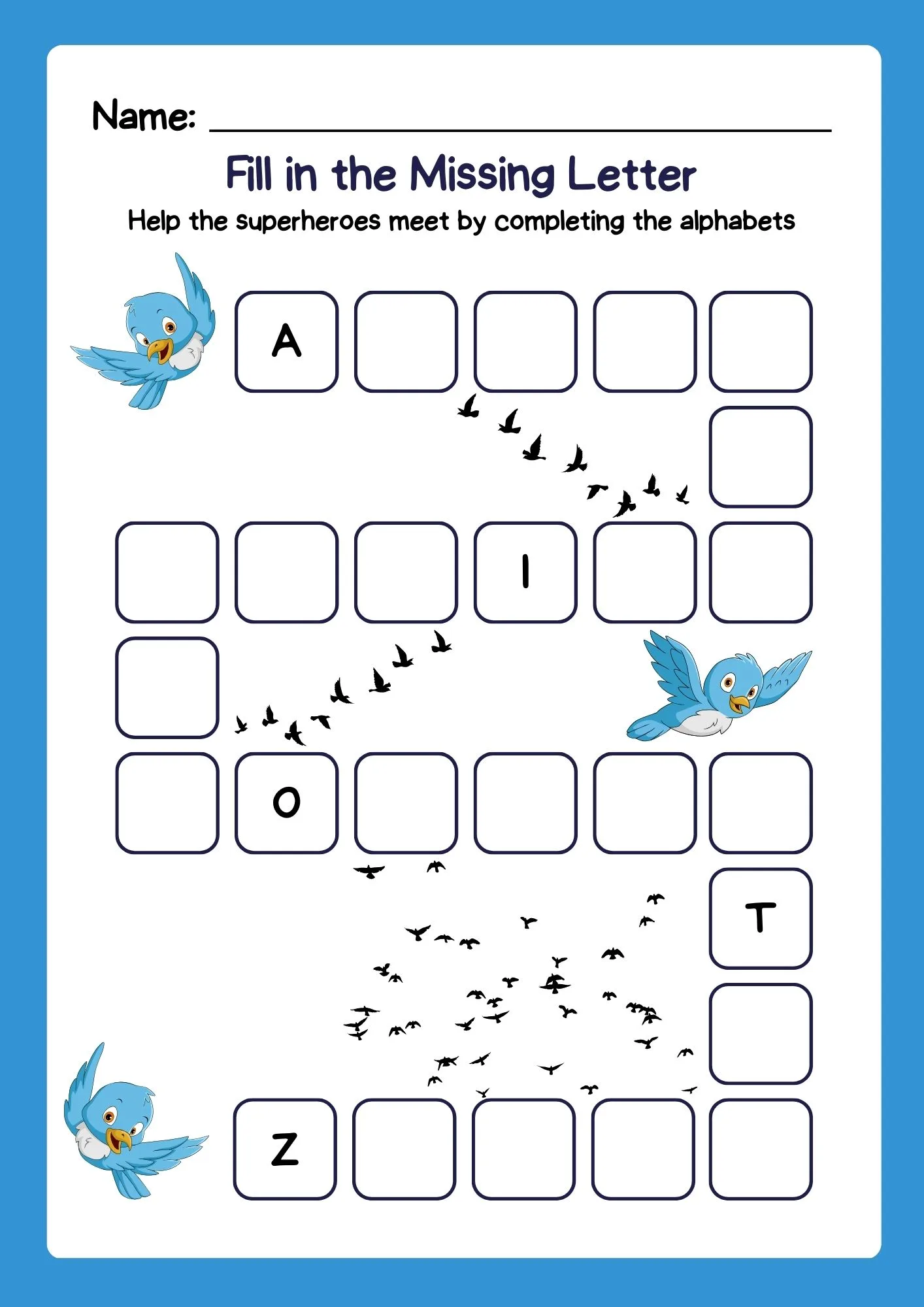 Fill in the Missing Letter 1