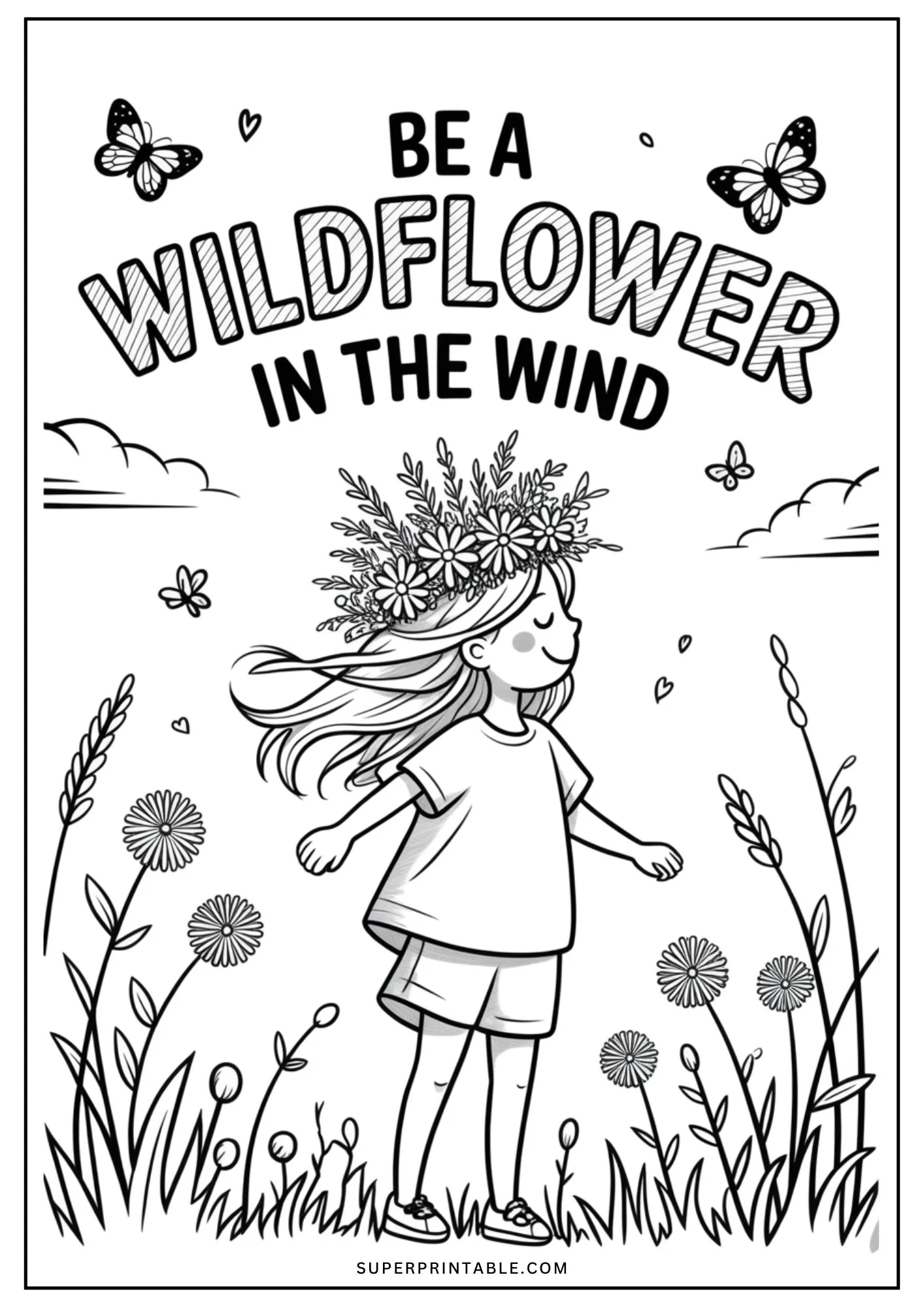 Girl Motivational Coloring Pages 3