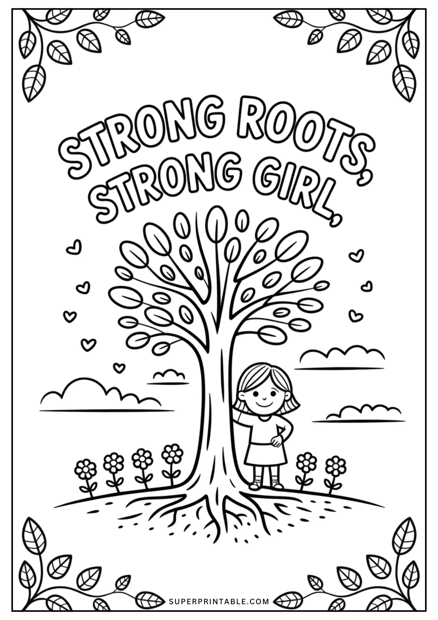 Girl Motivational Coloring Pages 6