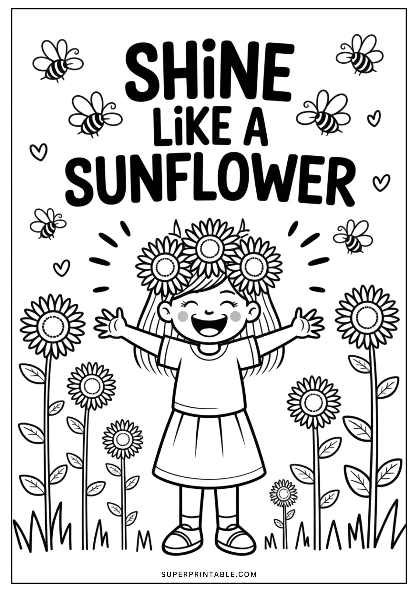 Girl Motivational Coloring Pages 8