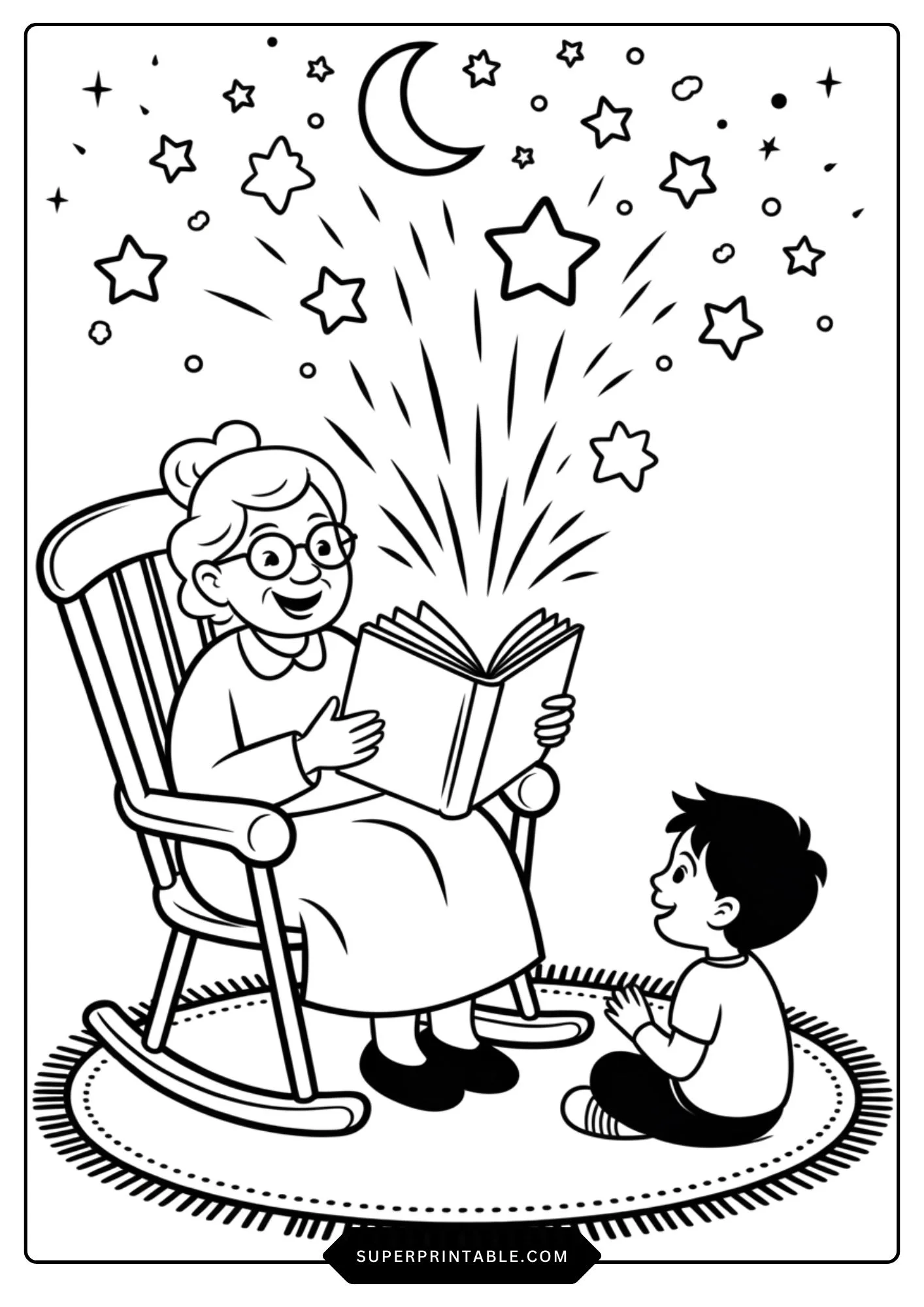 Grandma Memories & Love Coloring Pages 2