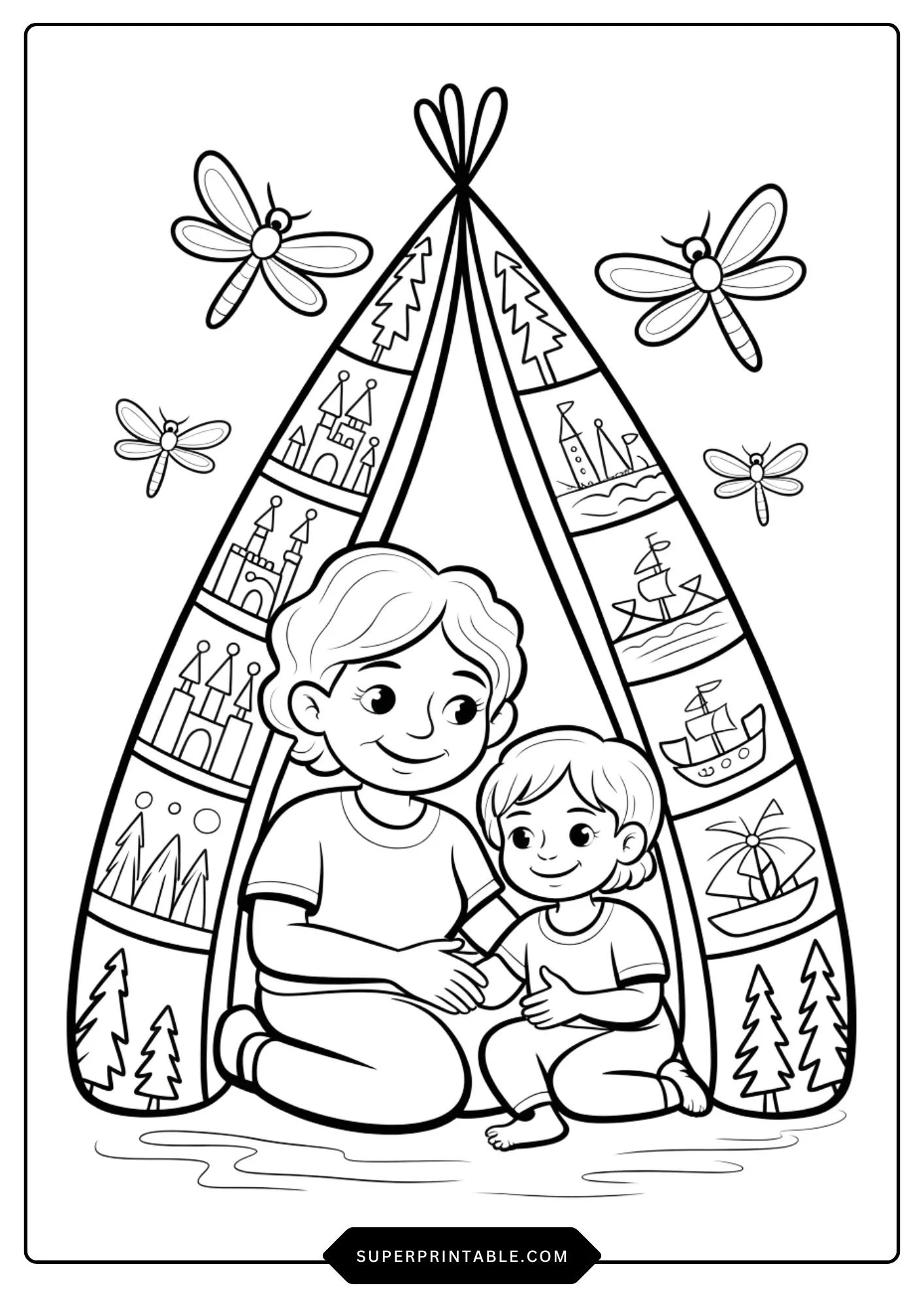 Grandma Memories & Love Coloring Pages 3
