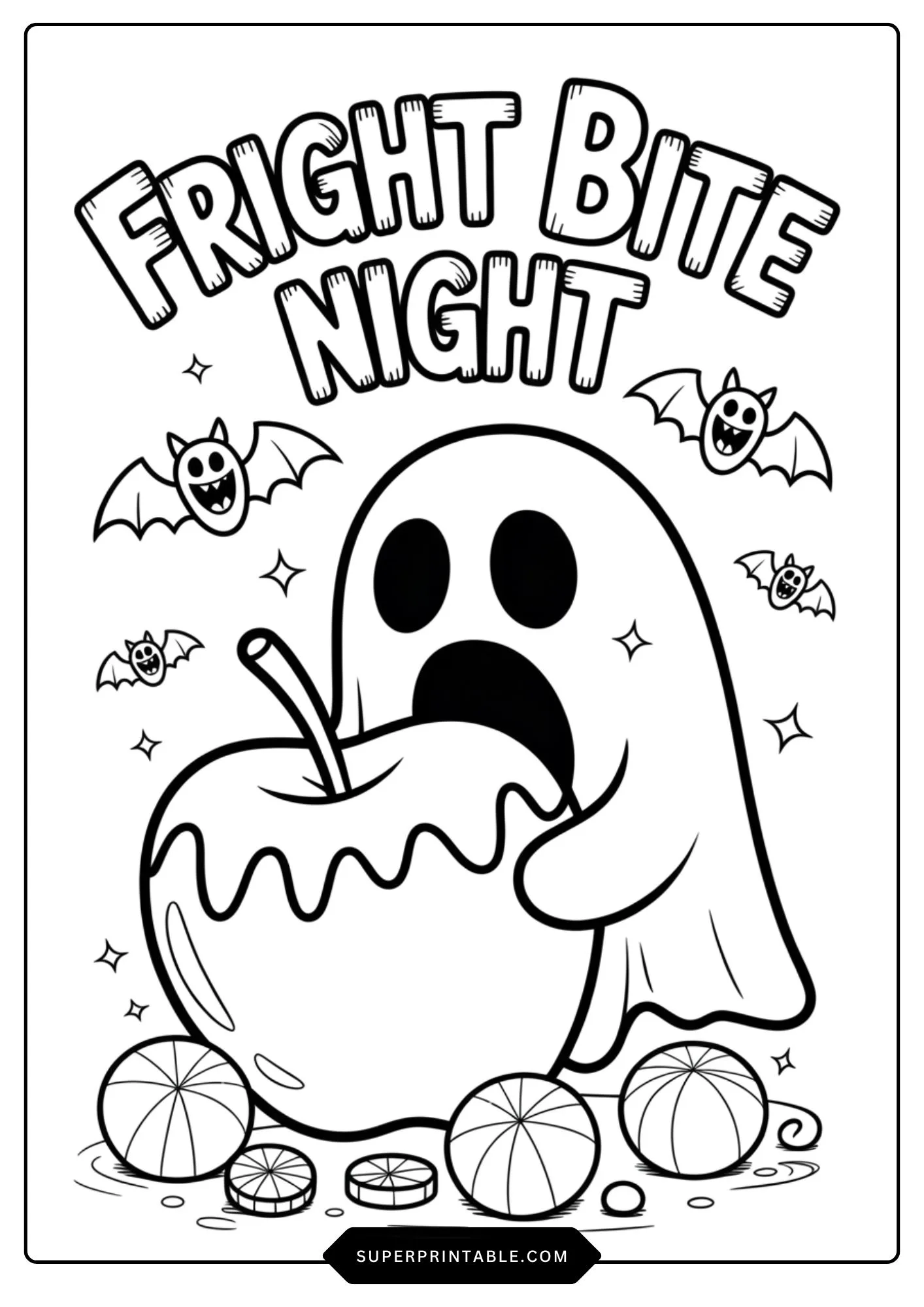 Halloween Funny Ghost & Horror Joke Coloring Pages 6
