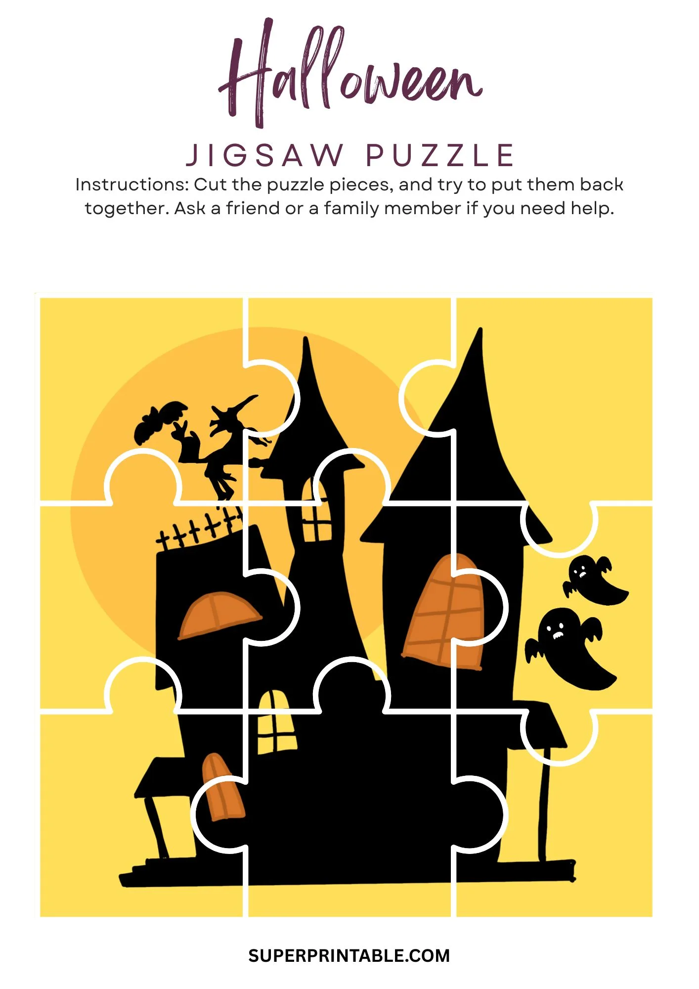 Halloween Jigsaw Puzzle Activity 1