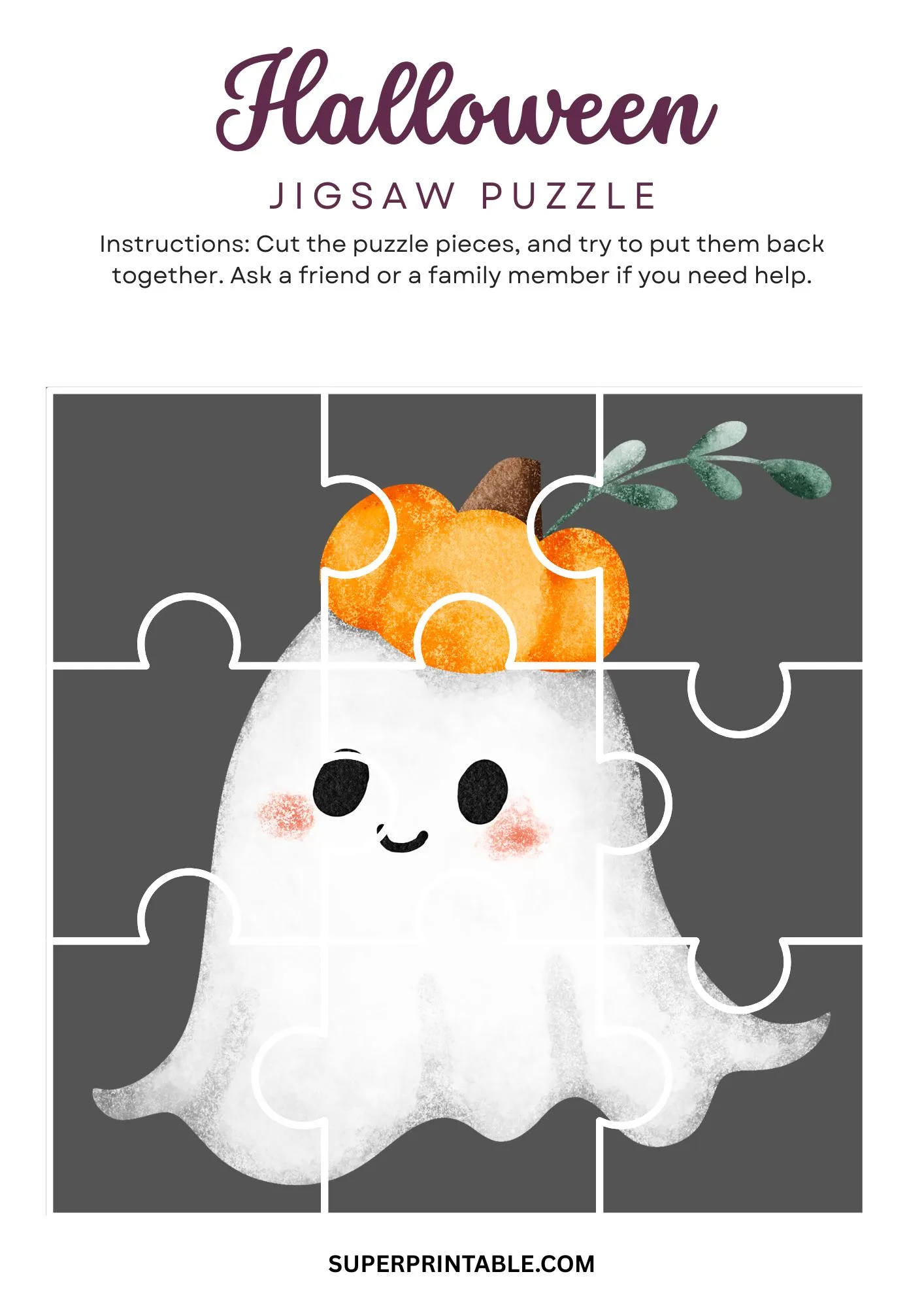 Halloween Jigsaw Puzzle Activity 14