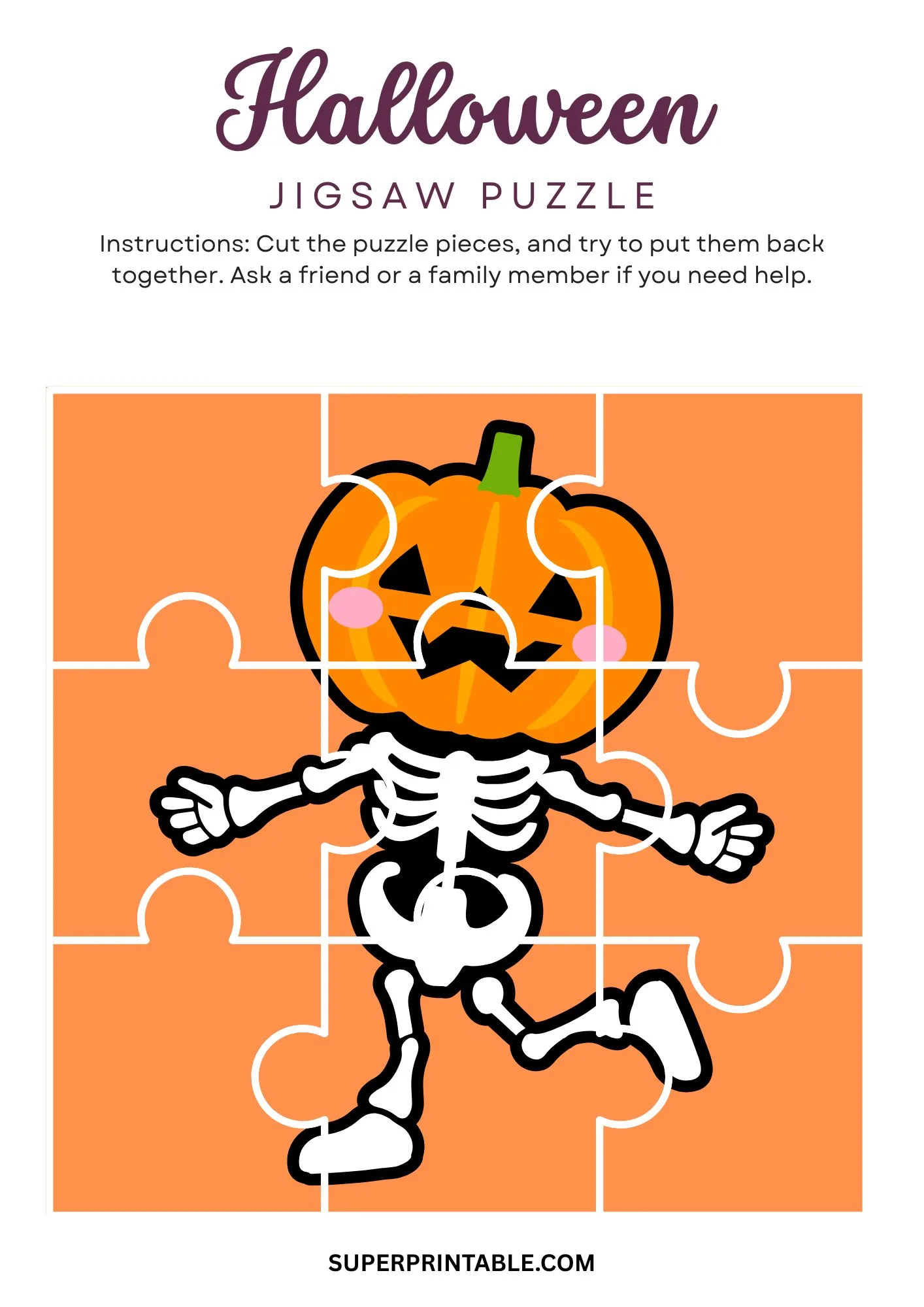 Halloween Jigsaw Puzzle Activity 15