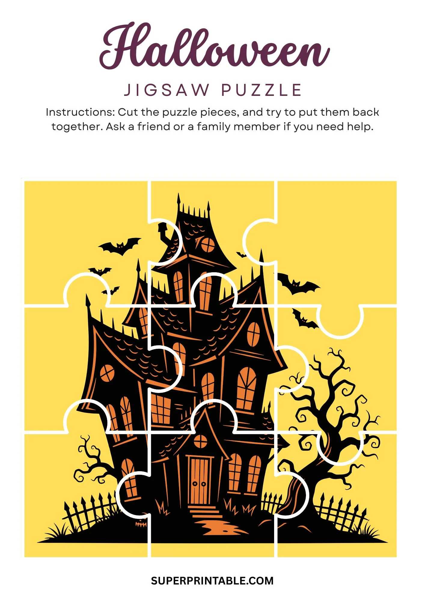 Halloween Jigsaw Puzzle Activity 18