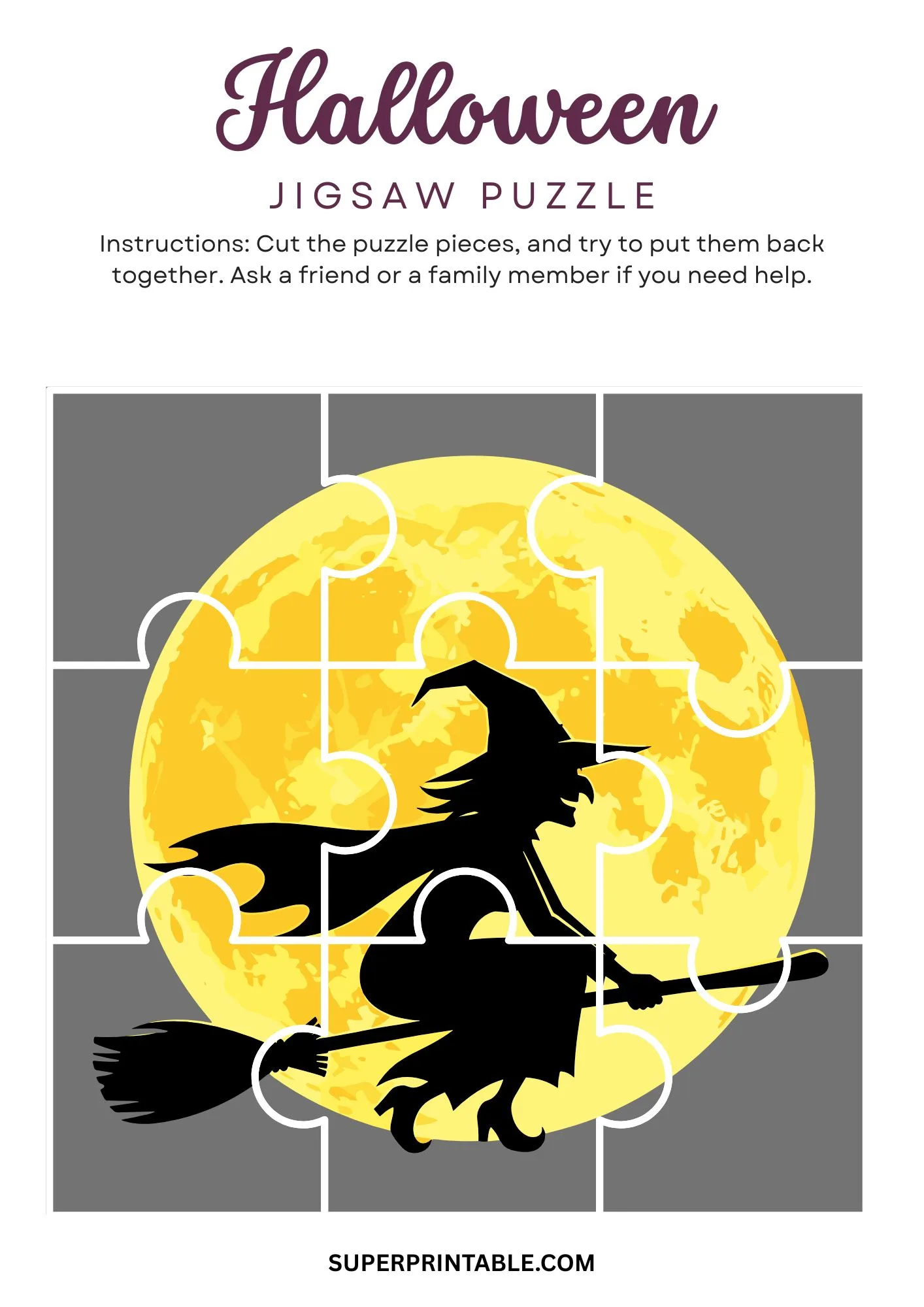 Halloween Jigsaw Puzzle Activity 19