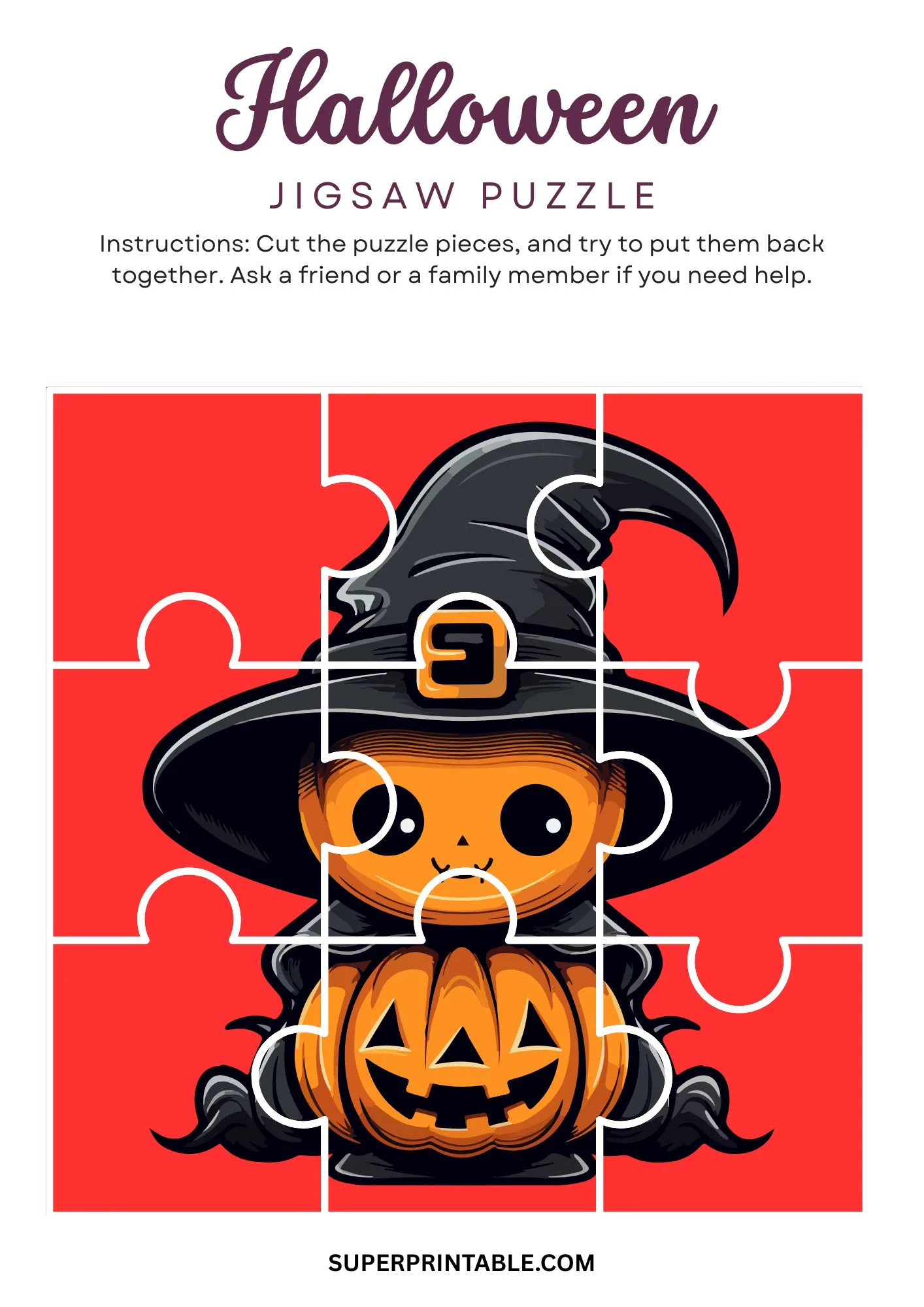 Halloween Jigsaw Puzzle Activity 20