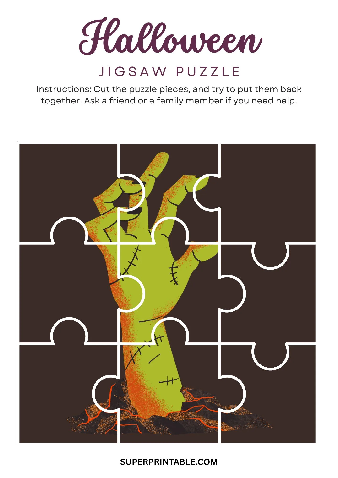 Halloween Jigsaw Puzzle Activity 21