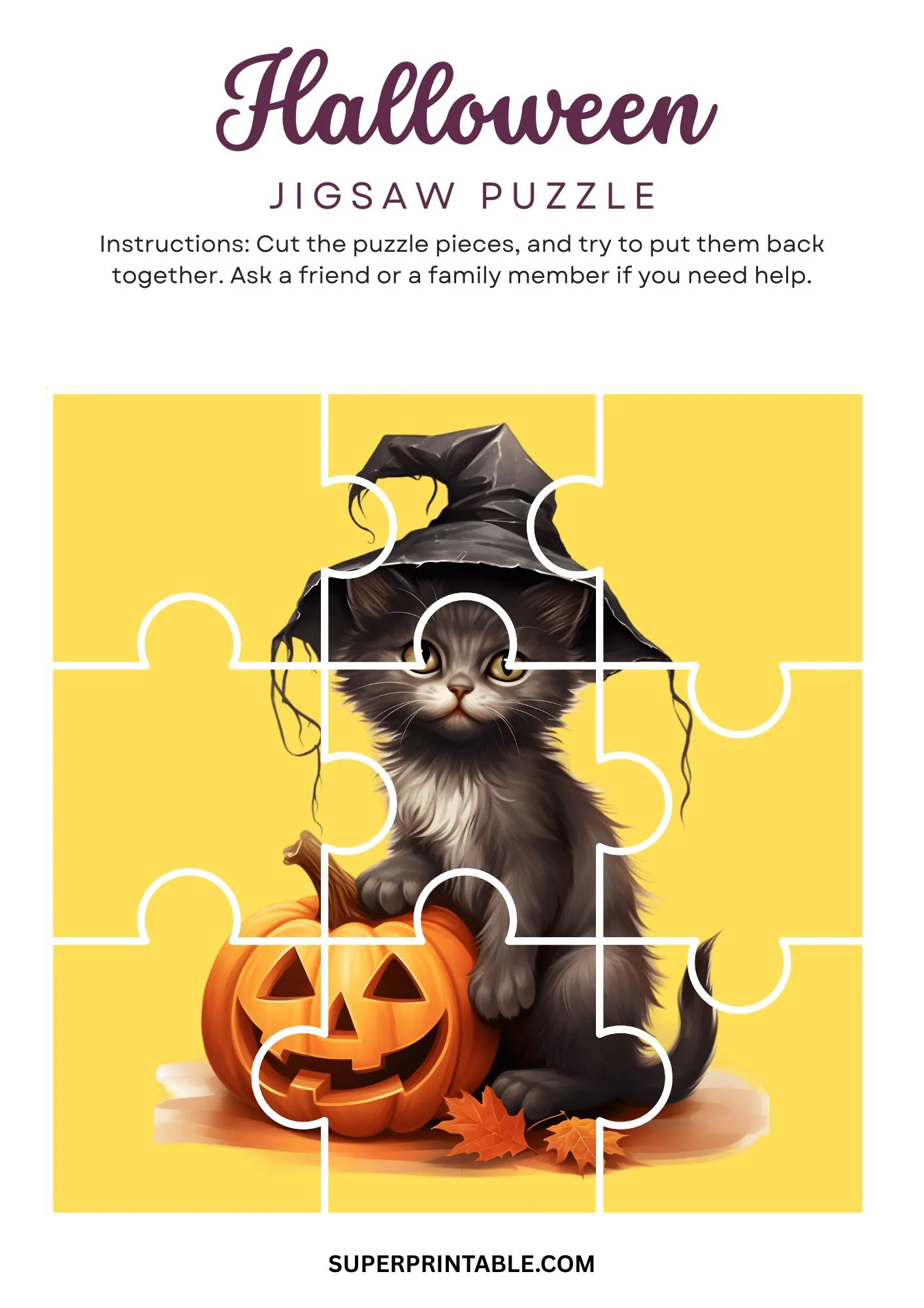 Halloween Jigsaw Puzzle Activity 22