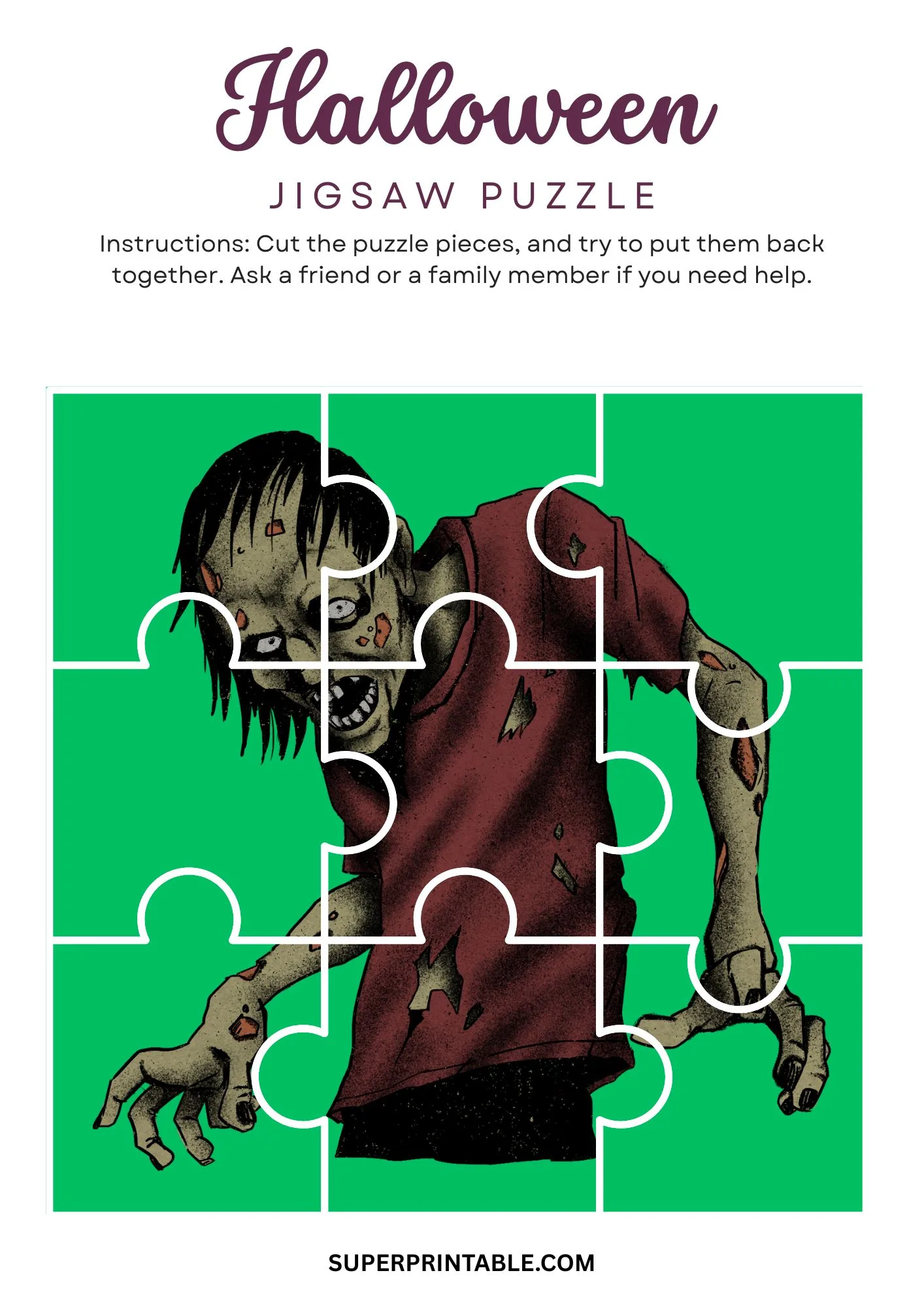 Halloween Jigsaw Puzzle Activity 23