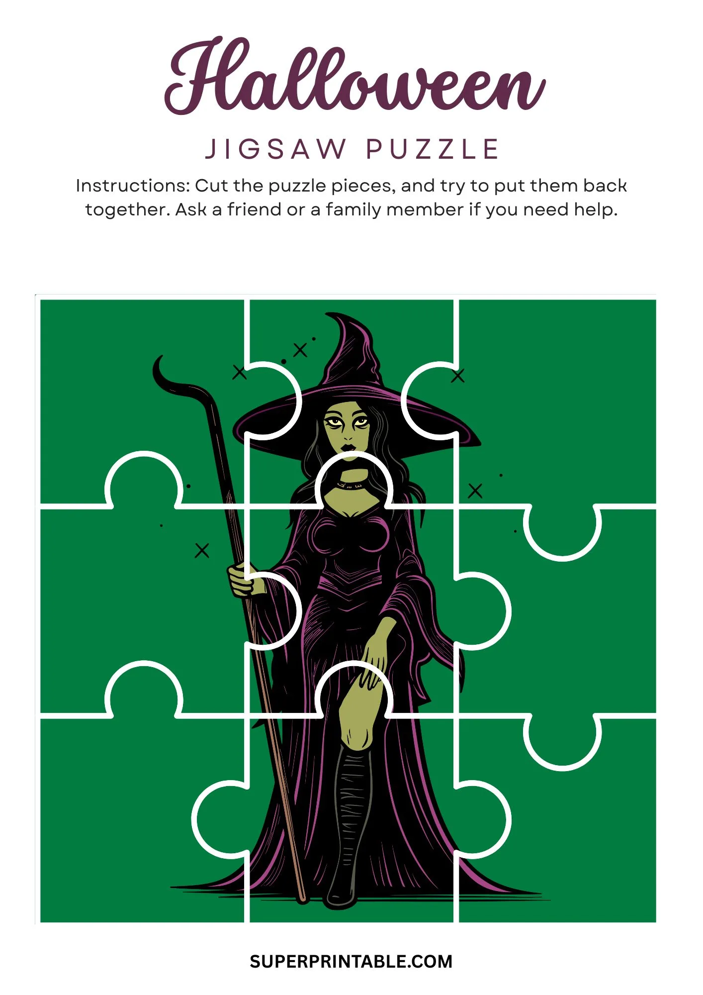 Halloween Jigsaw Puzzle Activity 24