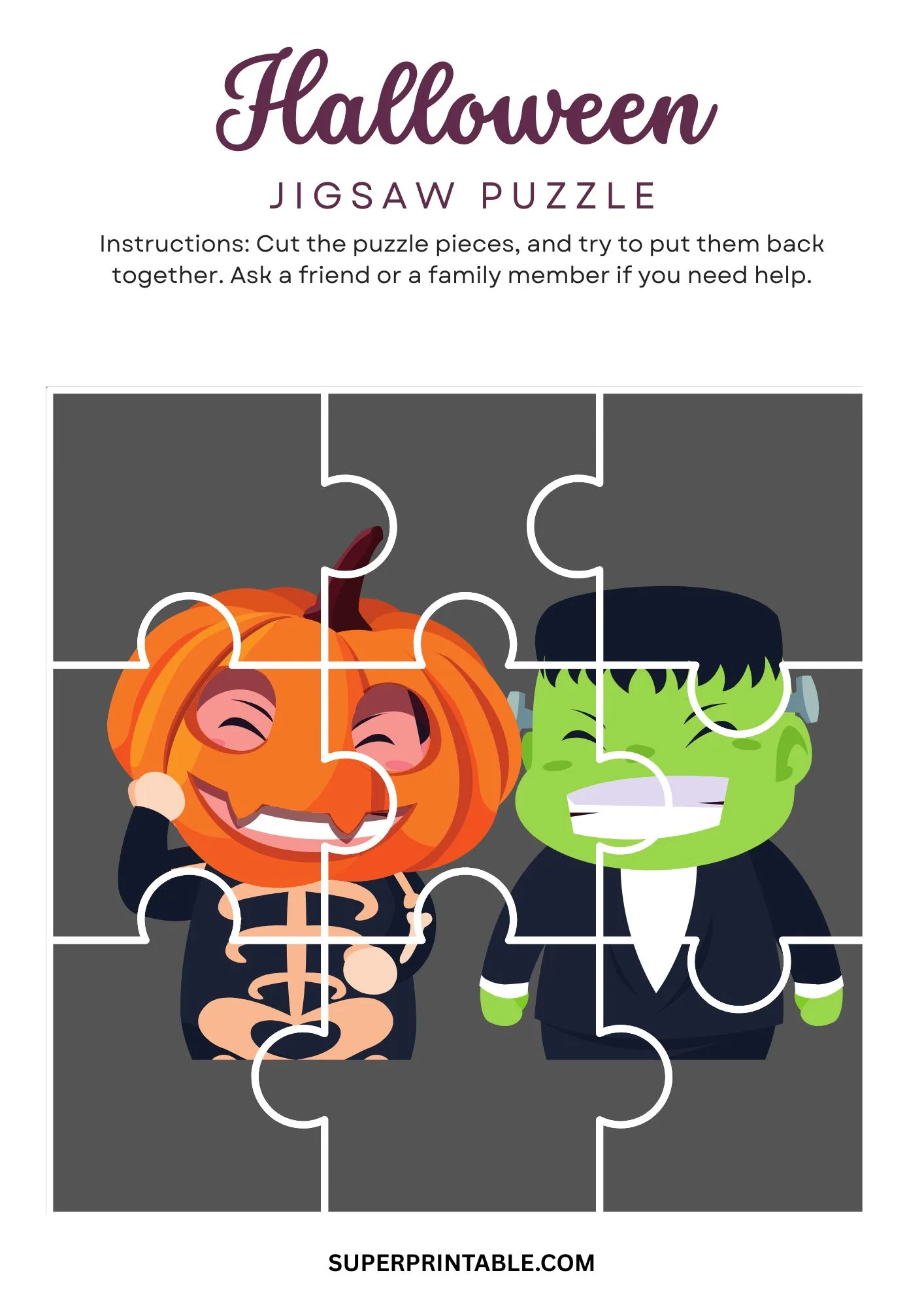 Halloween Jigsaw Puzzle Activity 25