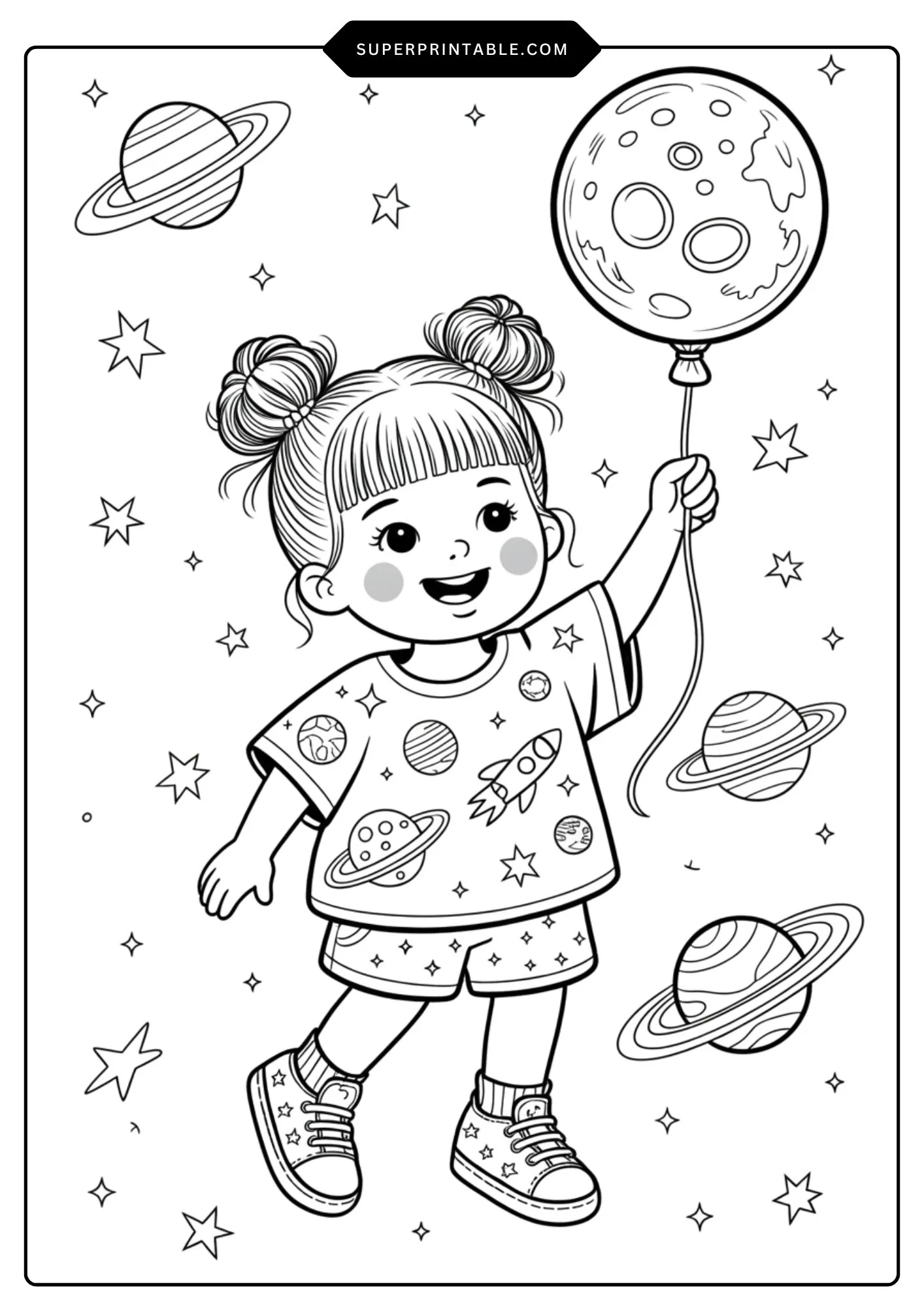Kids of the Galaxy Coloring Pages 1