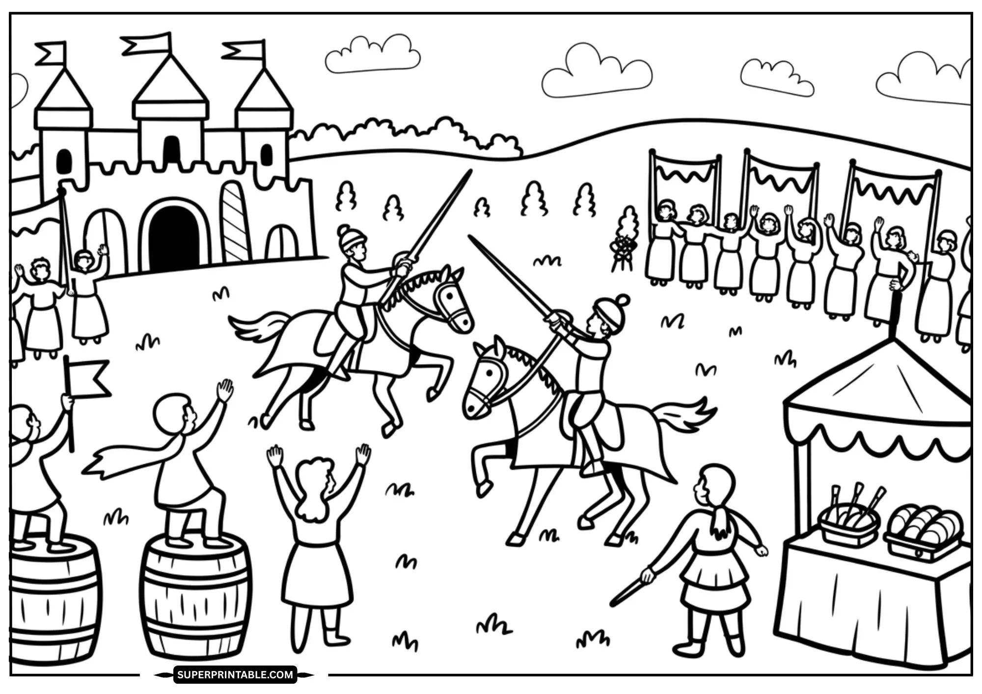 Knights, Hunts & Councils Coloring Pages 3