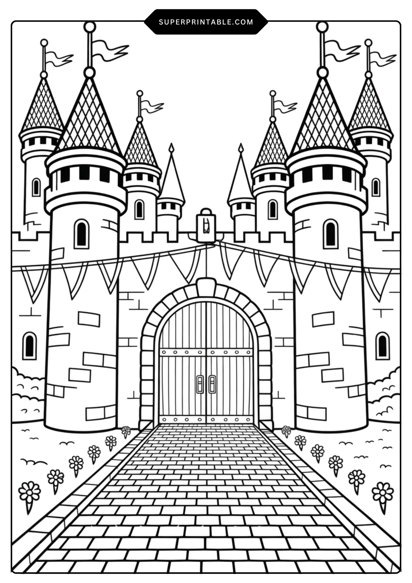Knights and Castles Coloring Set 3