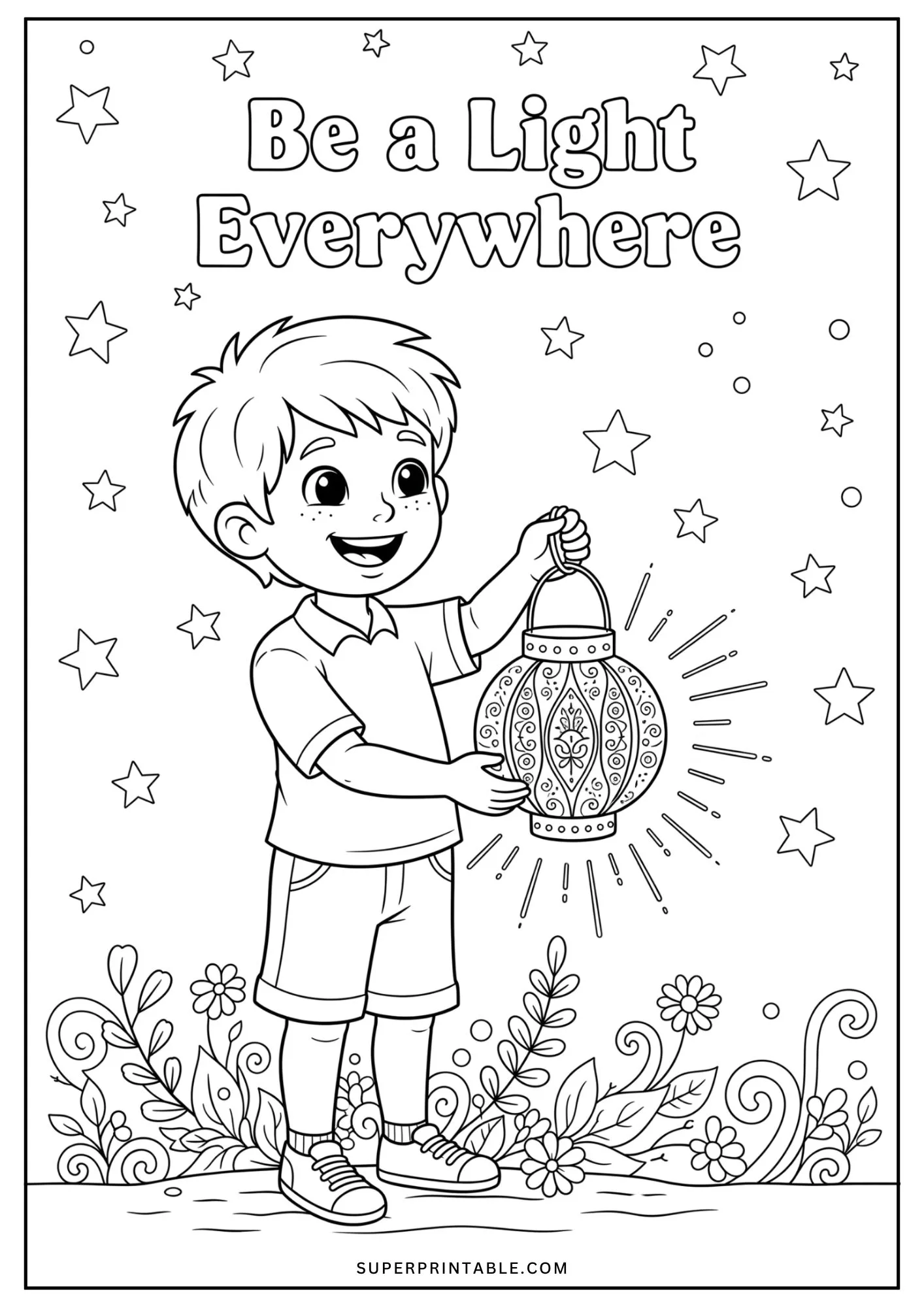 Motivational Boy Coloring Pages 10