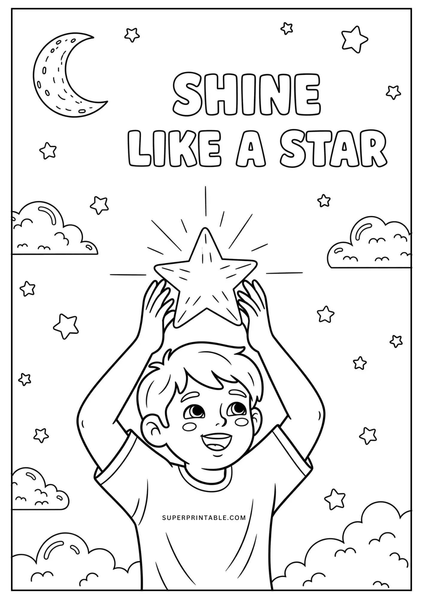 Motivational Boy Coloring Pages 3