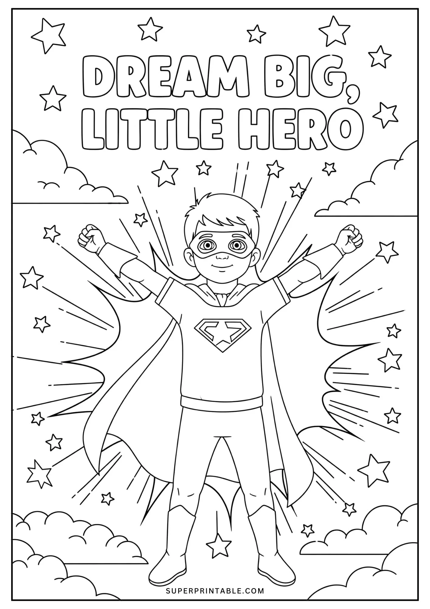 Motivational Boy Coloring Pages 9
