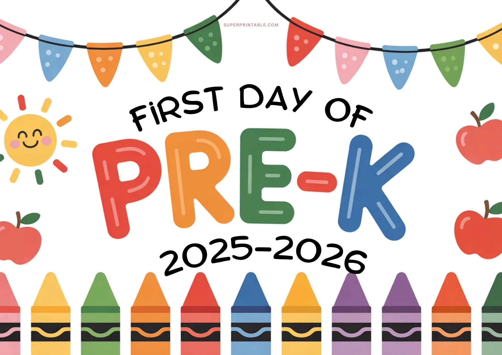 Rainbow First Day School Signs Bundle 3