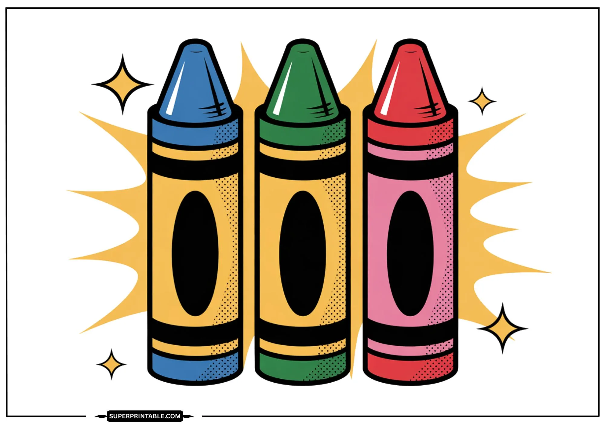 Smart Start Learning Cards Blank Crayons 6