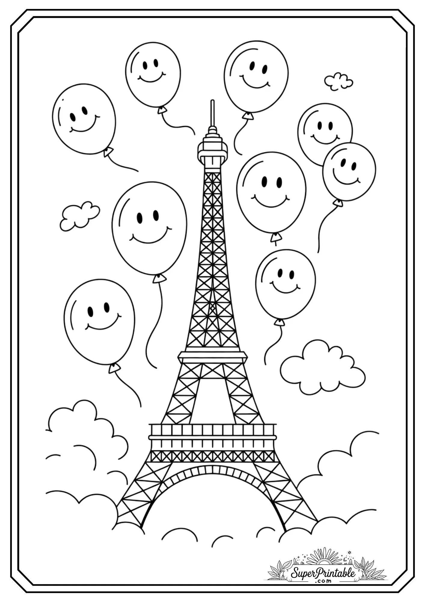 World Landmarks Coloring Pages for Kids 5