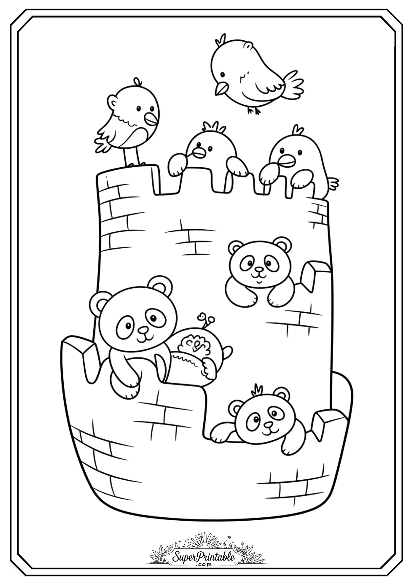 World Landmarks Coloring Pages for Kids 8