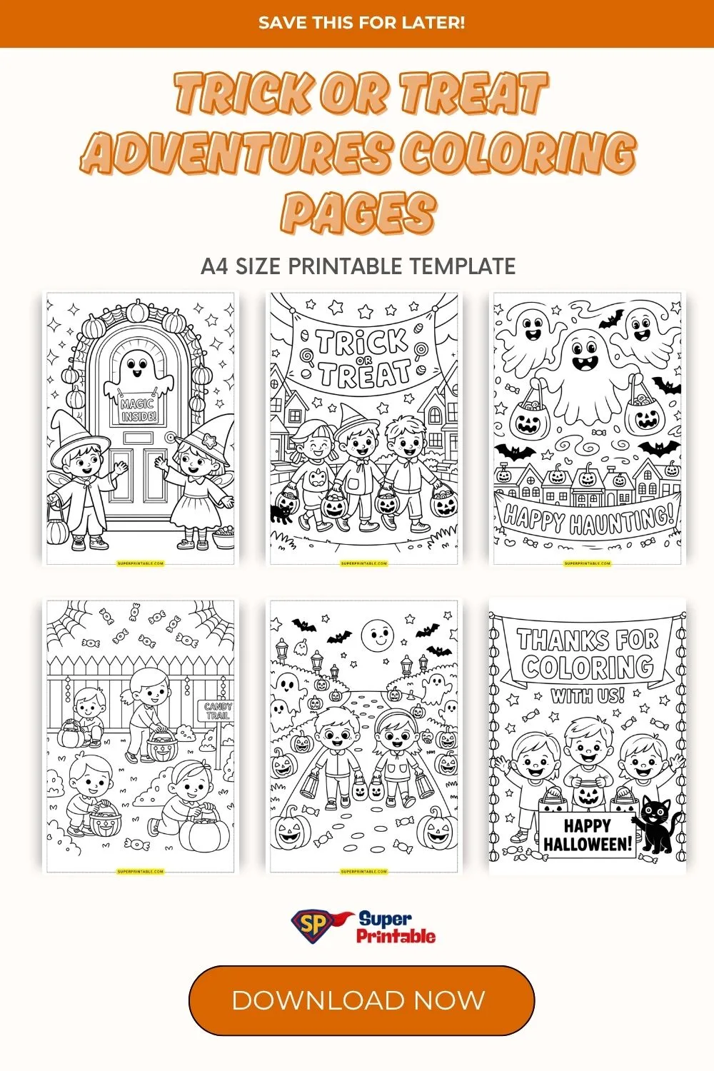 10+ Trick or Treat Adventures Coloring Pages Pinterest Image