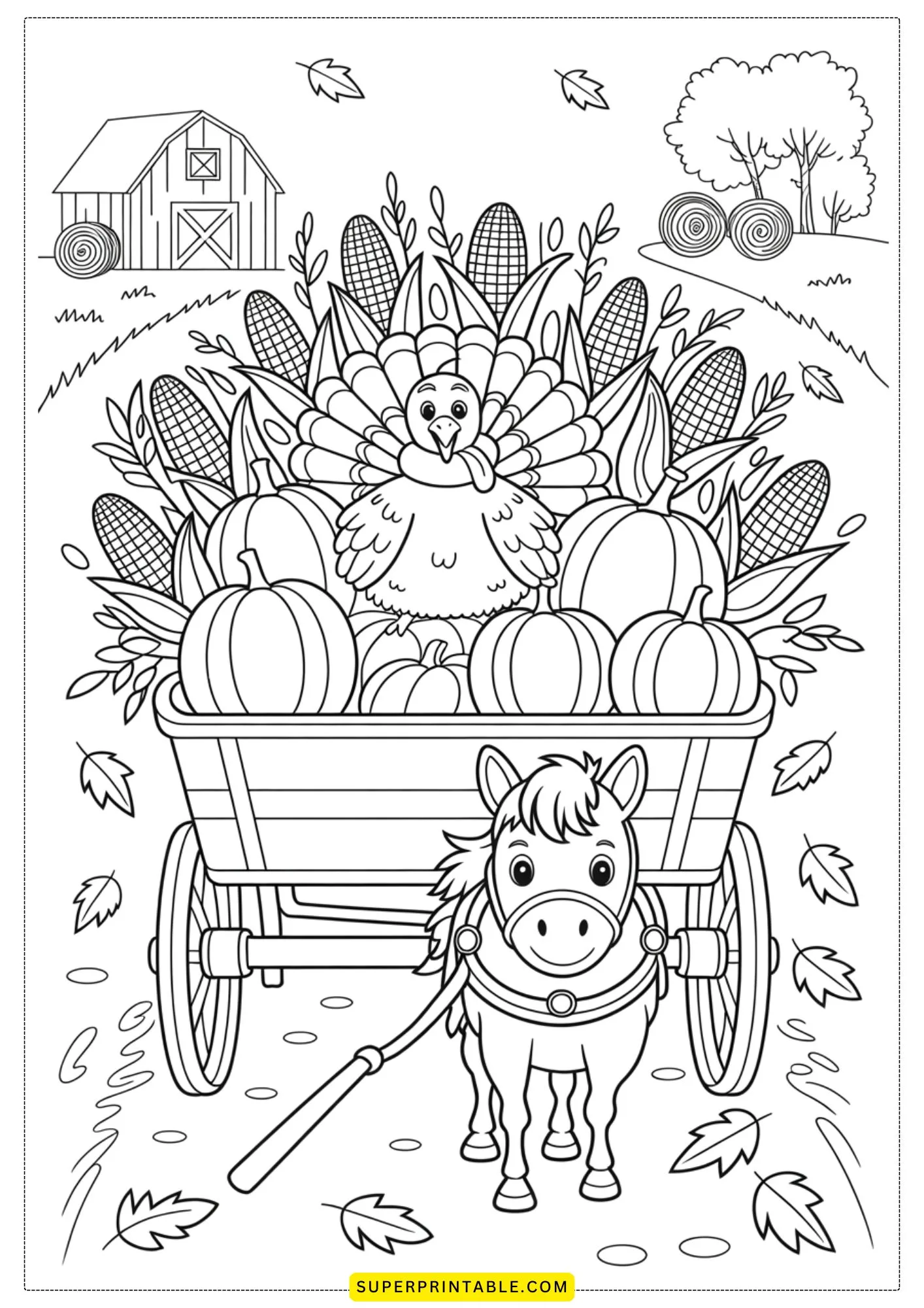 A Cozy Thanksgiving Coloring Collection 4