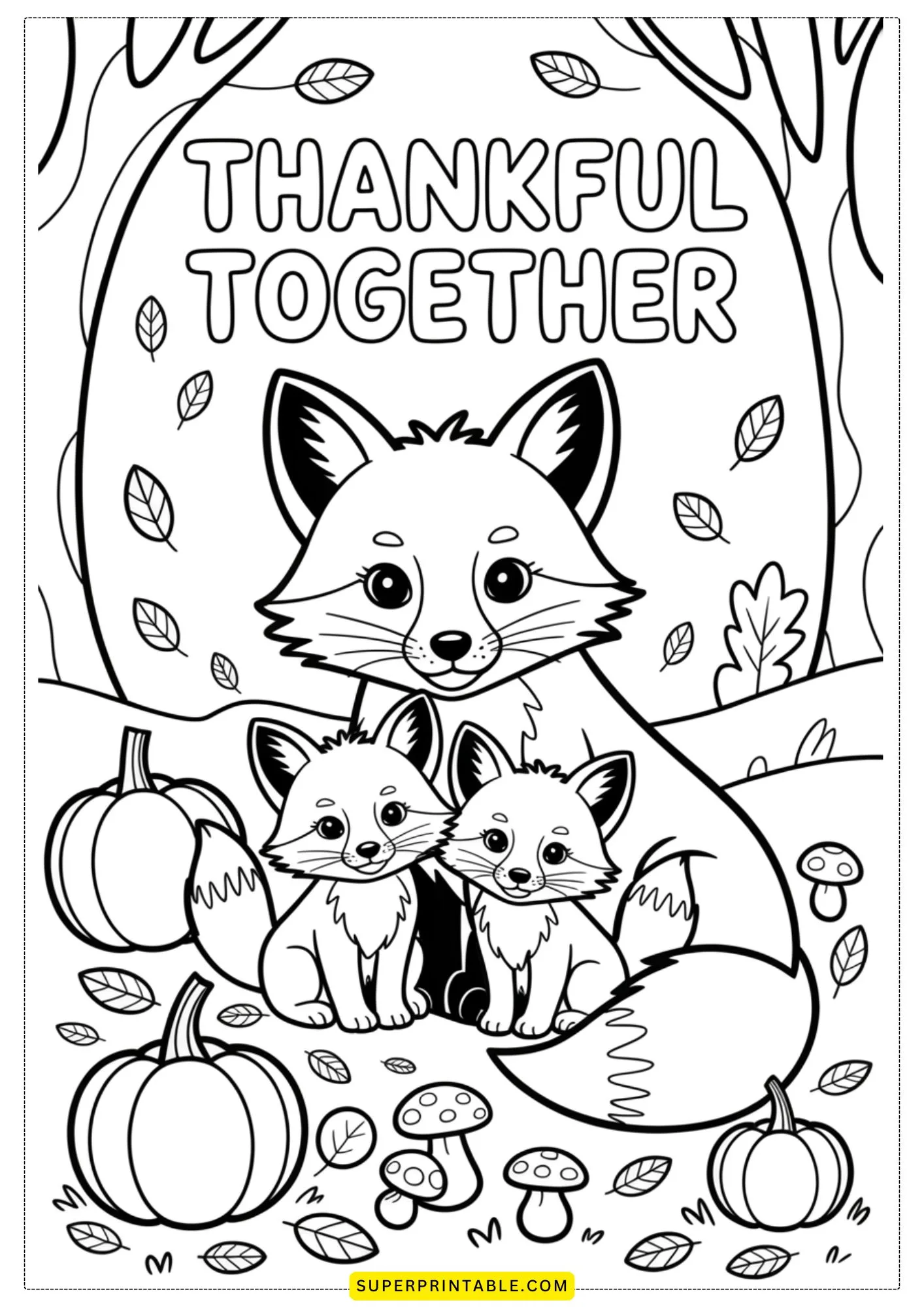 A Cozy Thanksgiving Coloring Collection 5