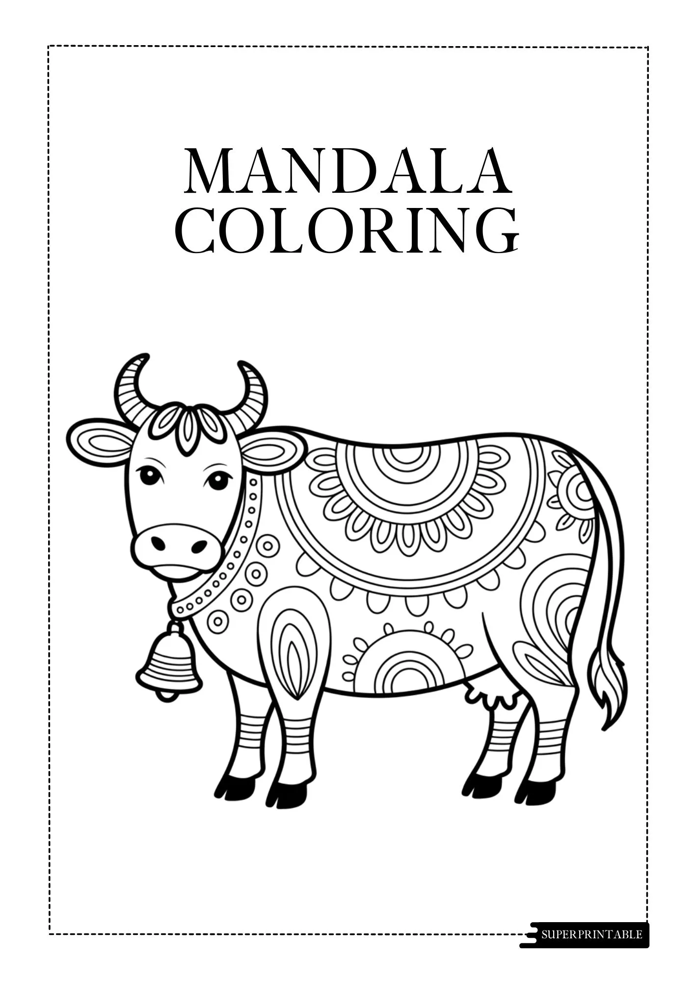Animal Mandala Coloring Worksheet 2