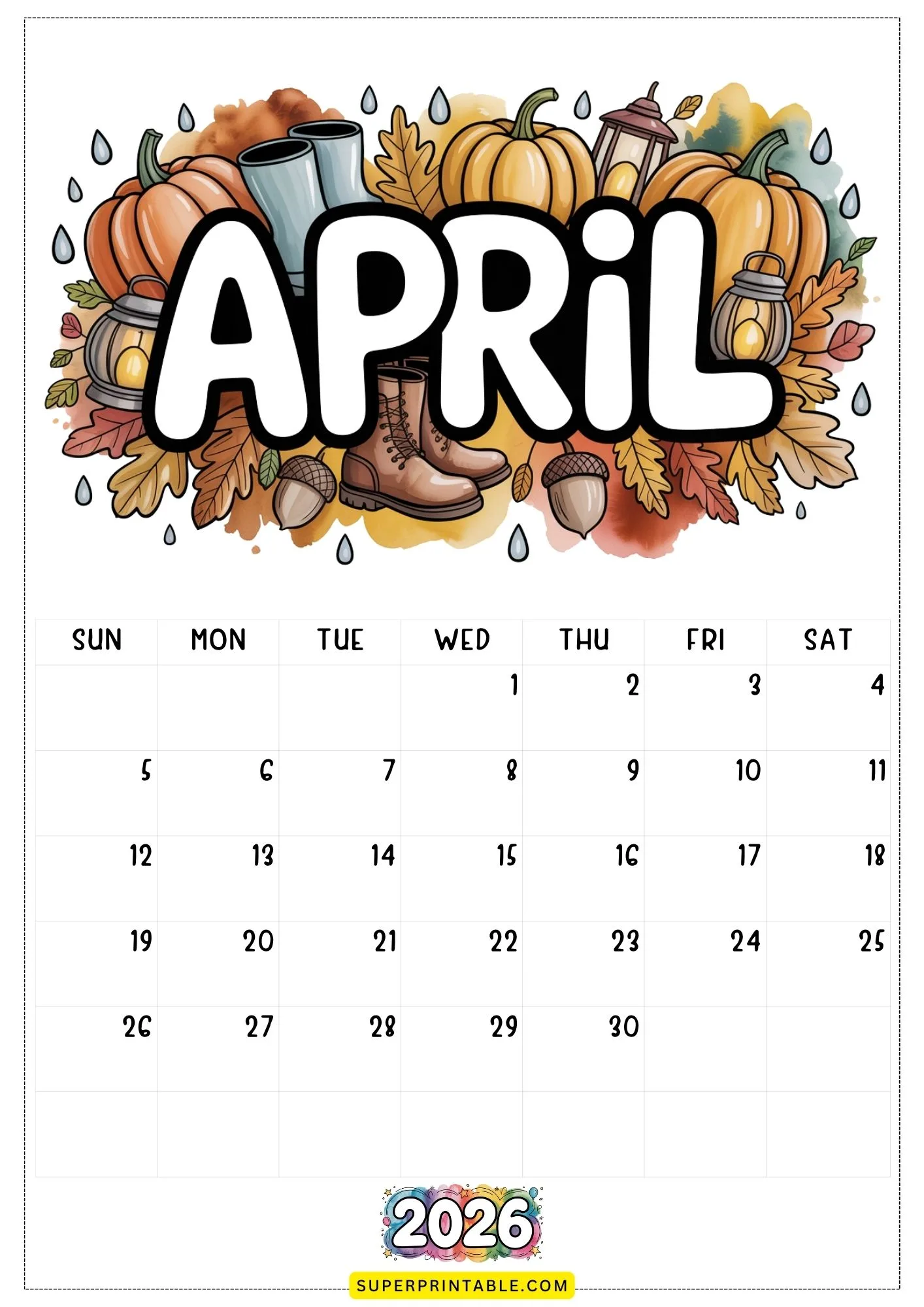 Australia & Beyond 2026 Calendar Printable 4